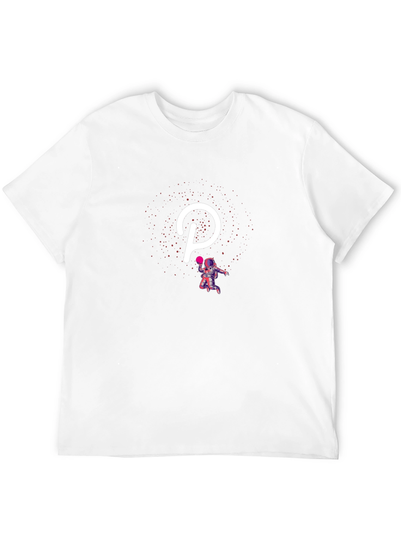 Polkadot Astronaut Black T-Shirt