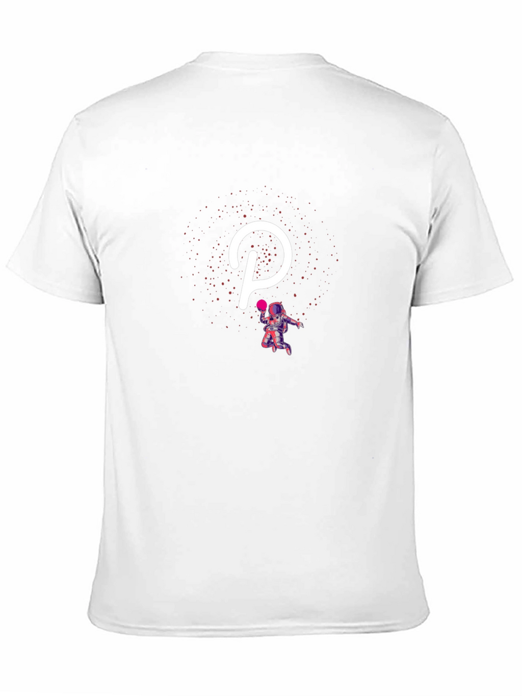 Polkadot Astronaut Black T-Shirt