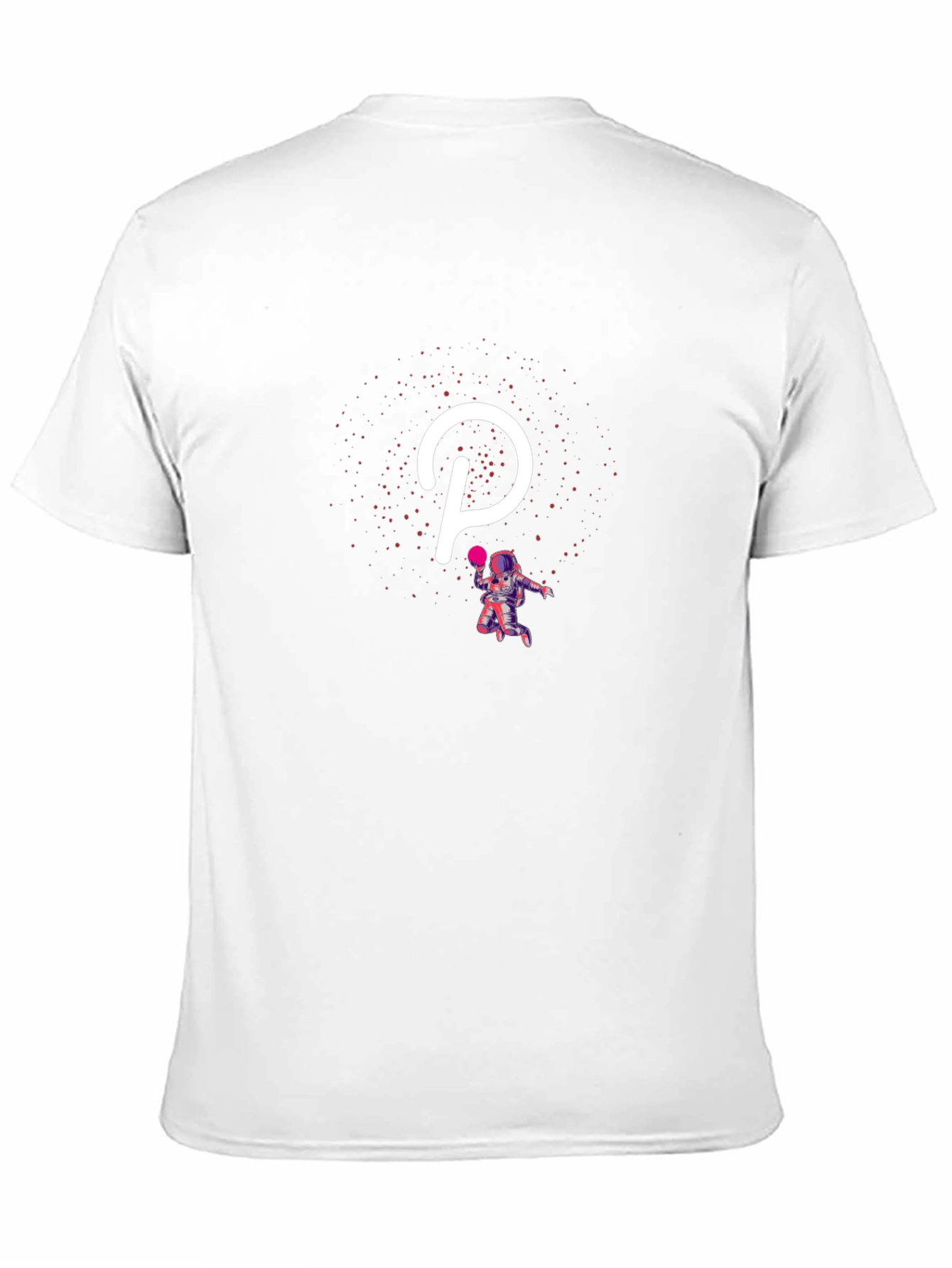 Polkadot Astronaut Black T-Shirt