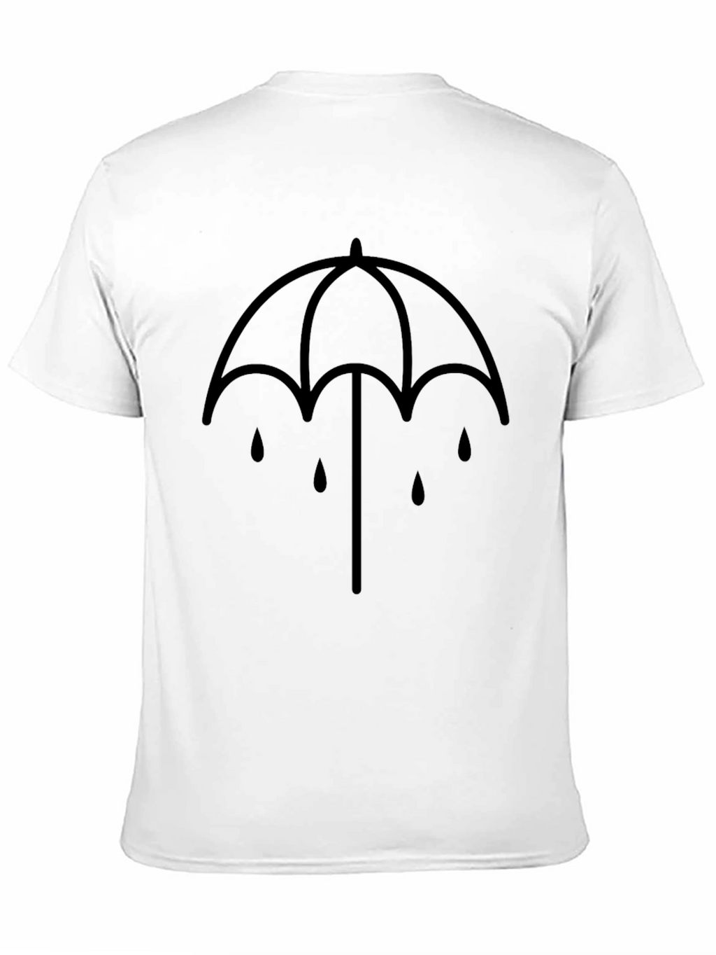 Umbrella Drip Graphic T-Shirt - Black