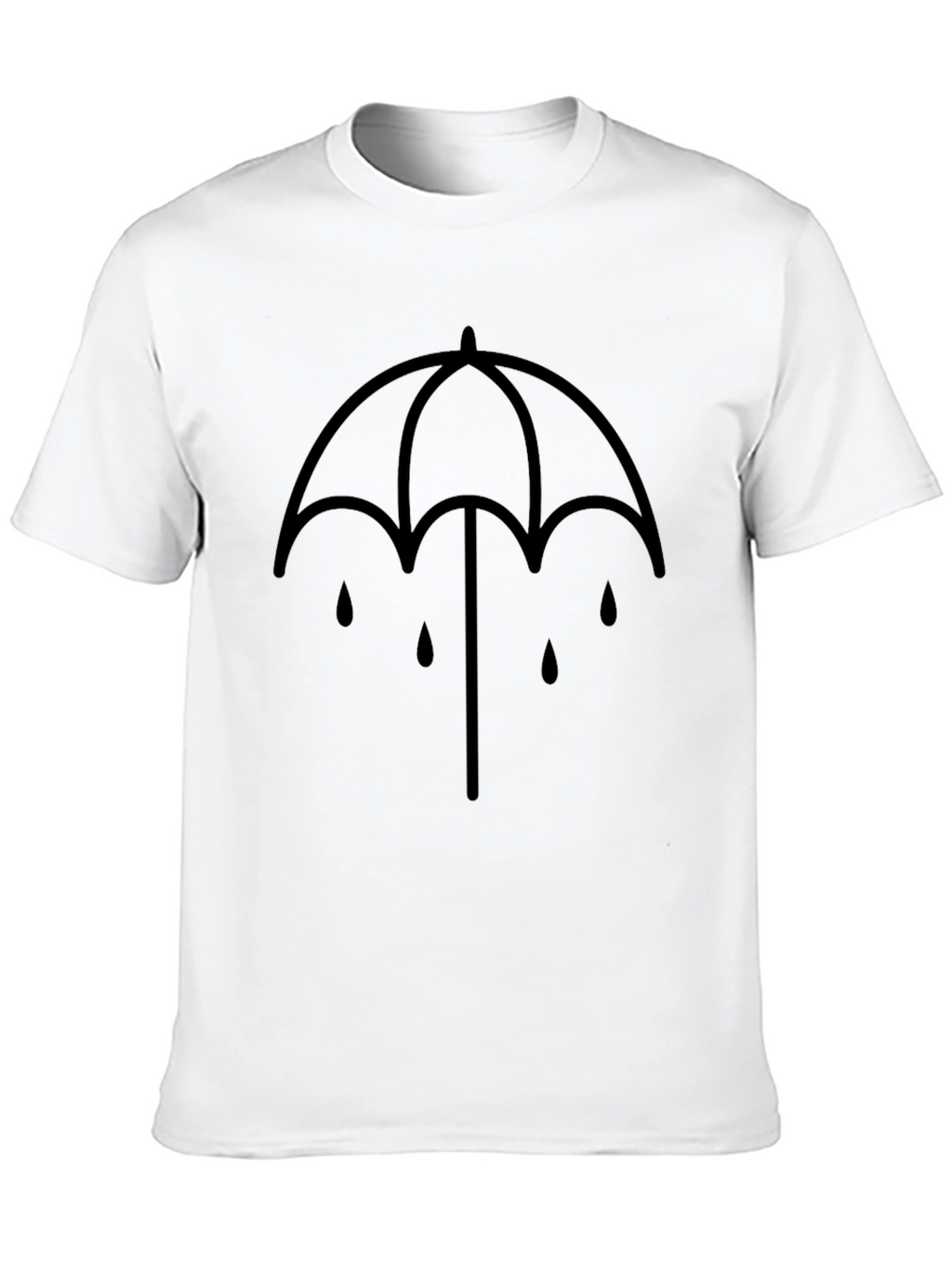 Umbrella Drip Graphic T-Shirt - Black