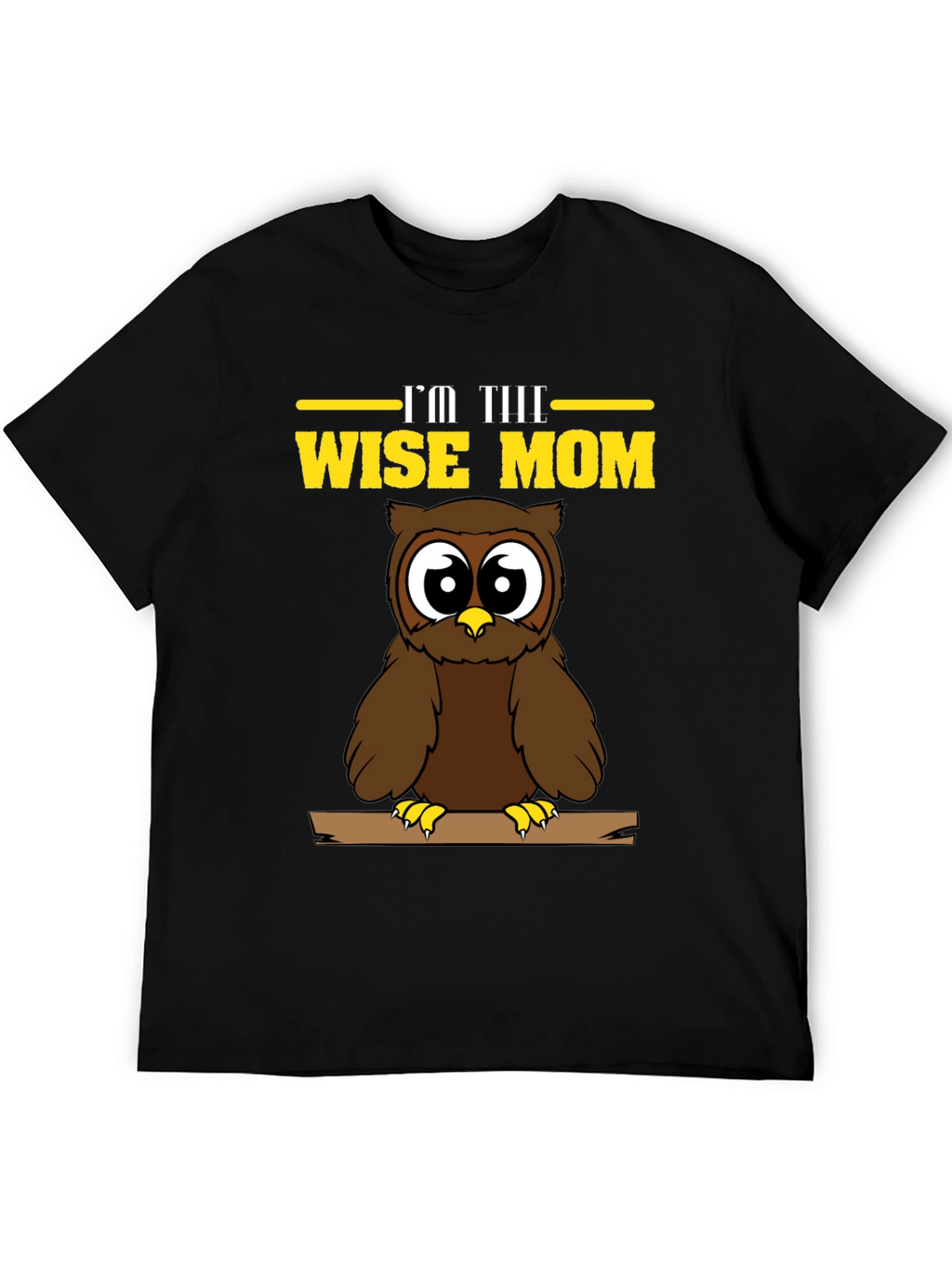 Wise Mom Owl Graphic T-Shirt