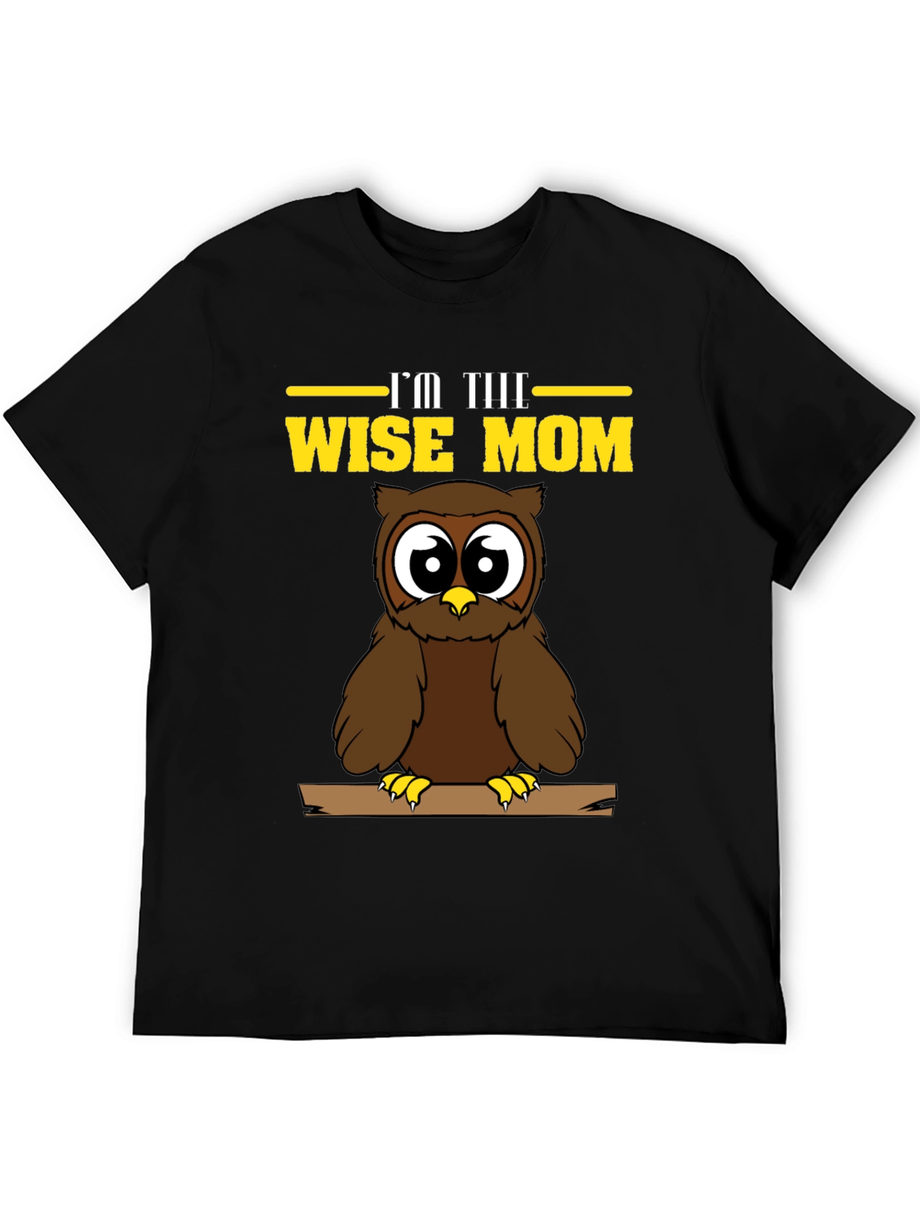 Wise Mom Owl Graphic T-Shirt