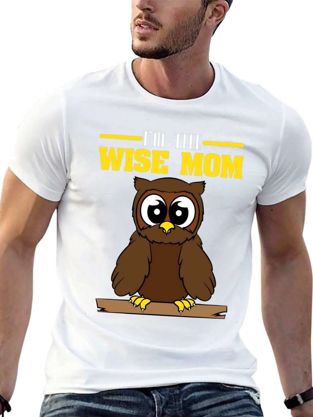 Wise Mom Owl Graphic T-Shirt