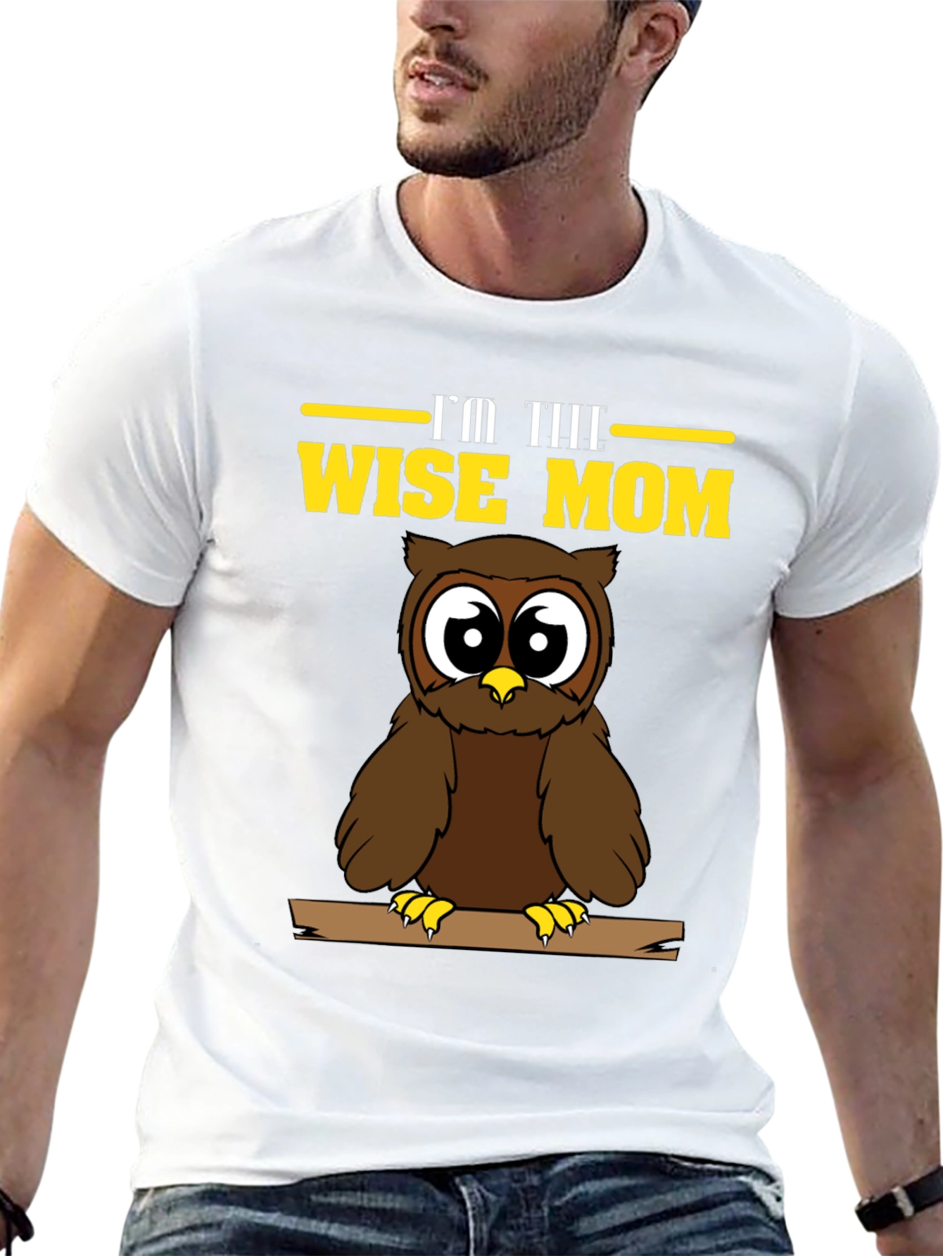 Wise Mom Owl Graphic T-Shirt