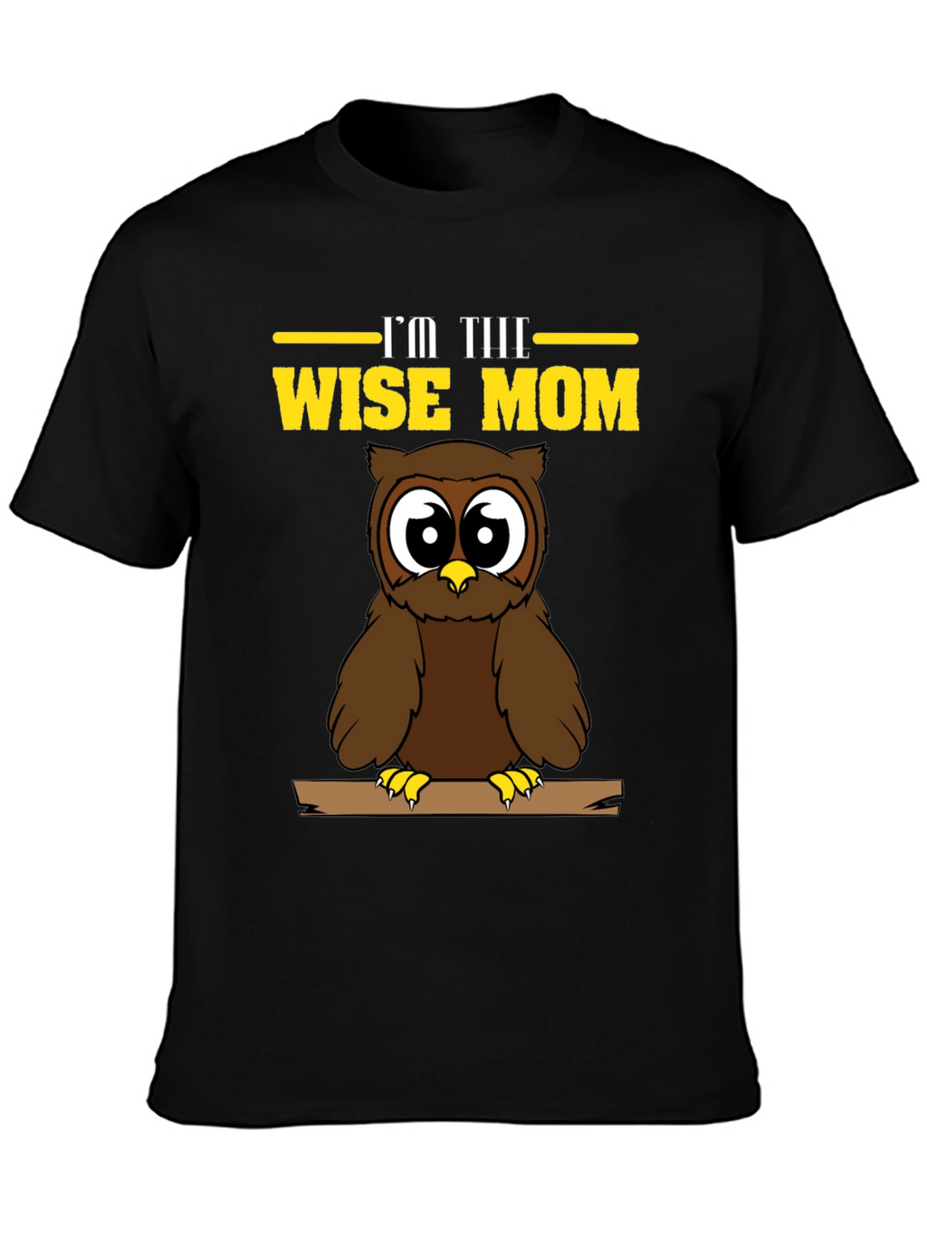 Wise Mom Owl Graphic T-Shirt