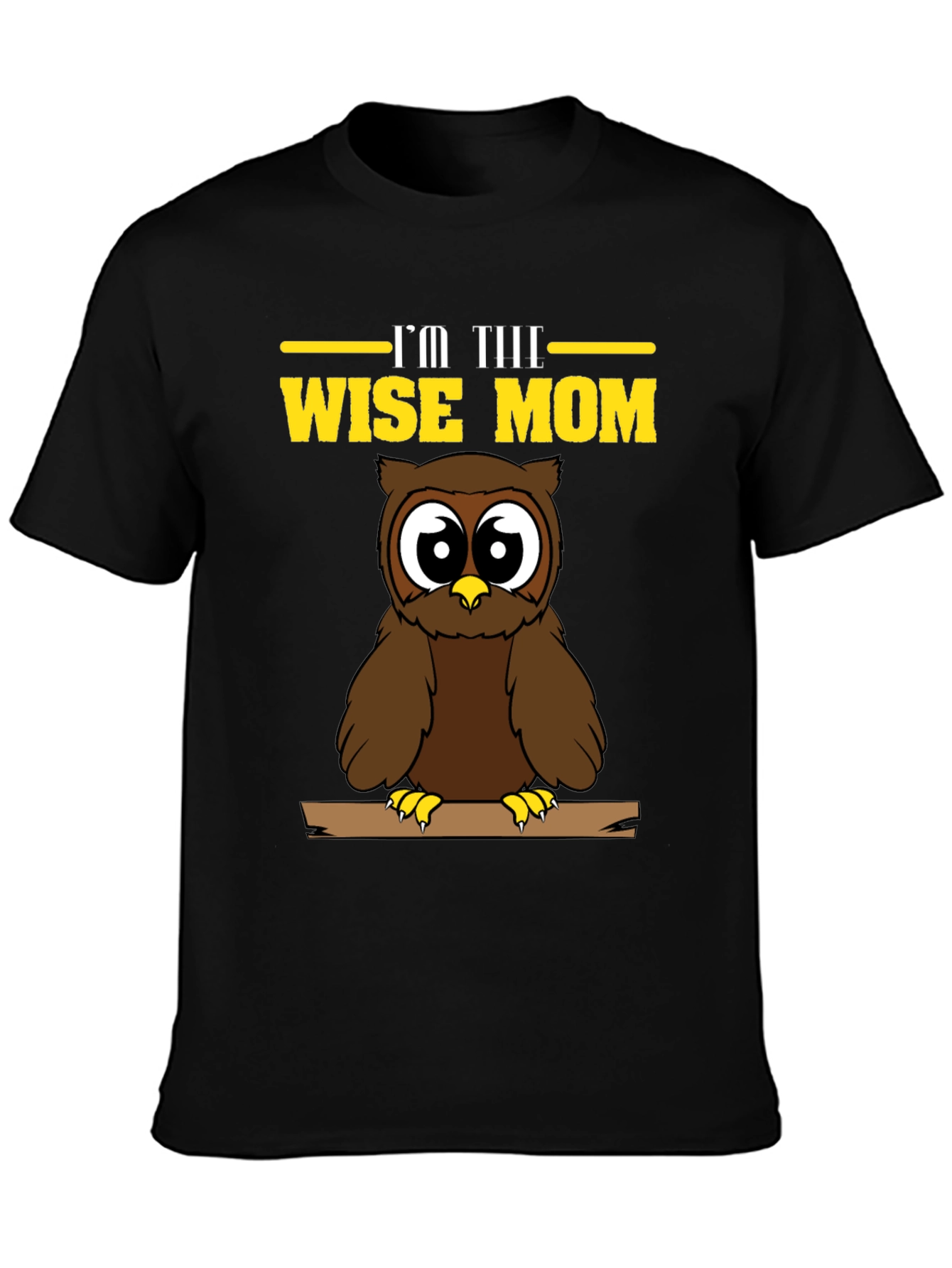Wise Mom Owl Graphic T-Shirt