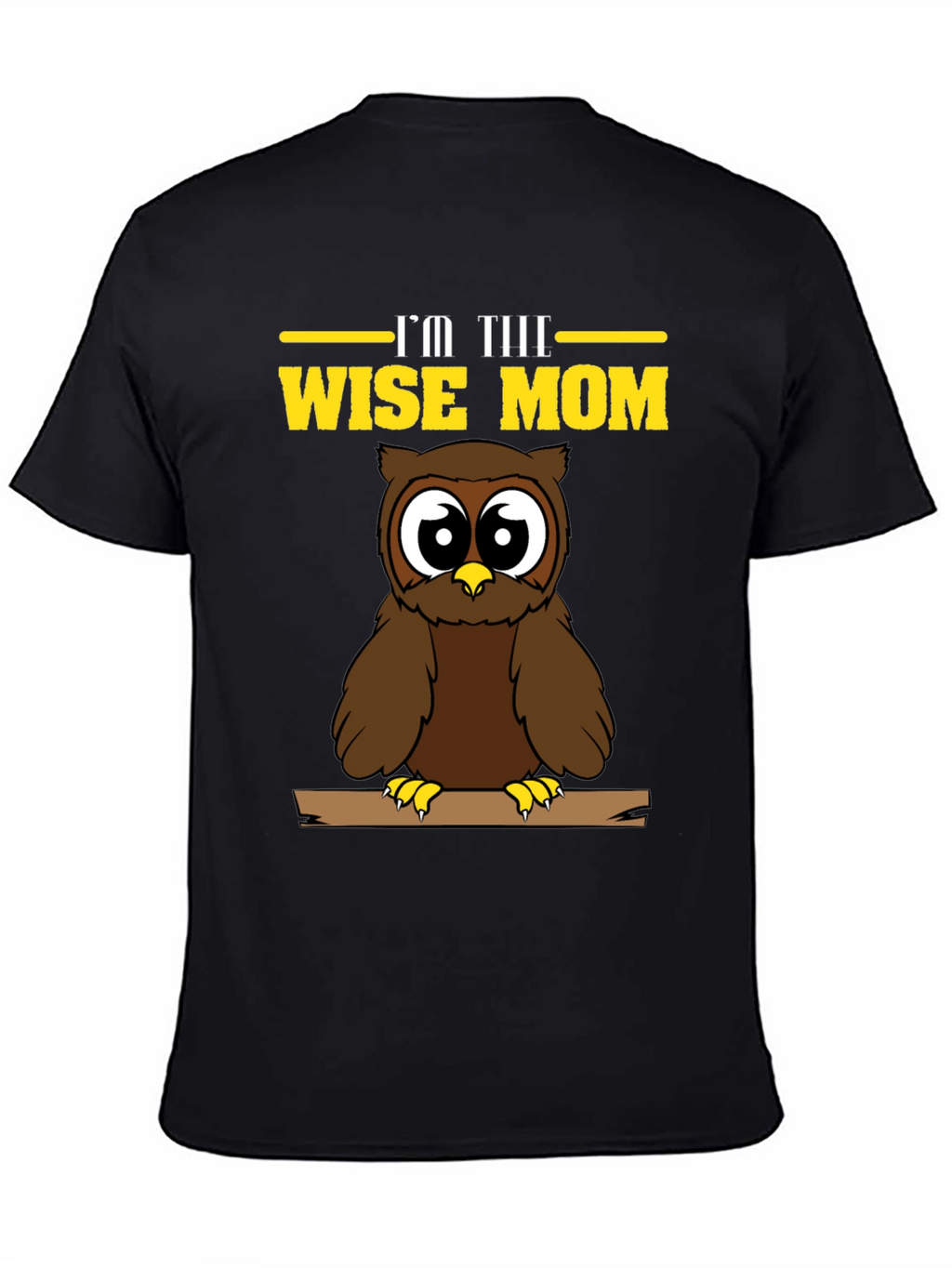 Wise Mom Owl Graphic T-Shirt