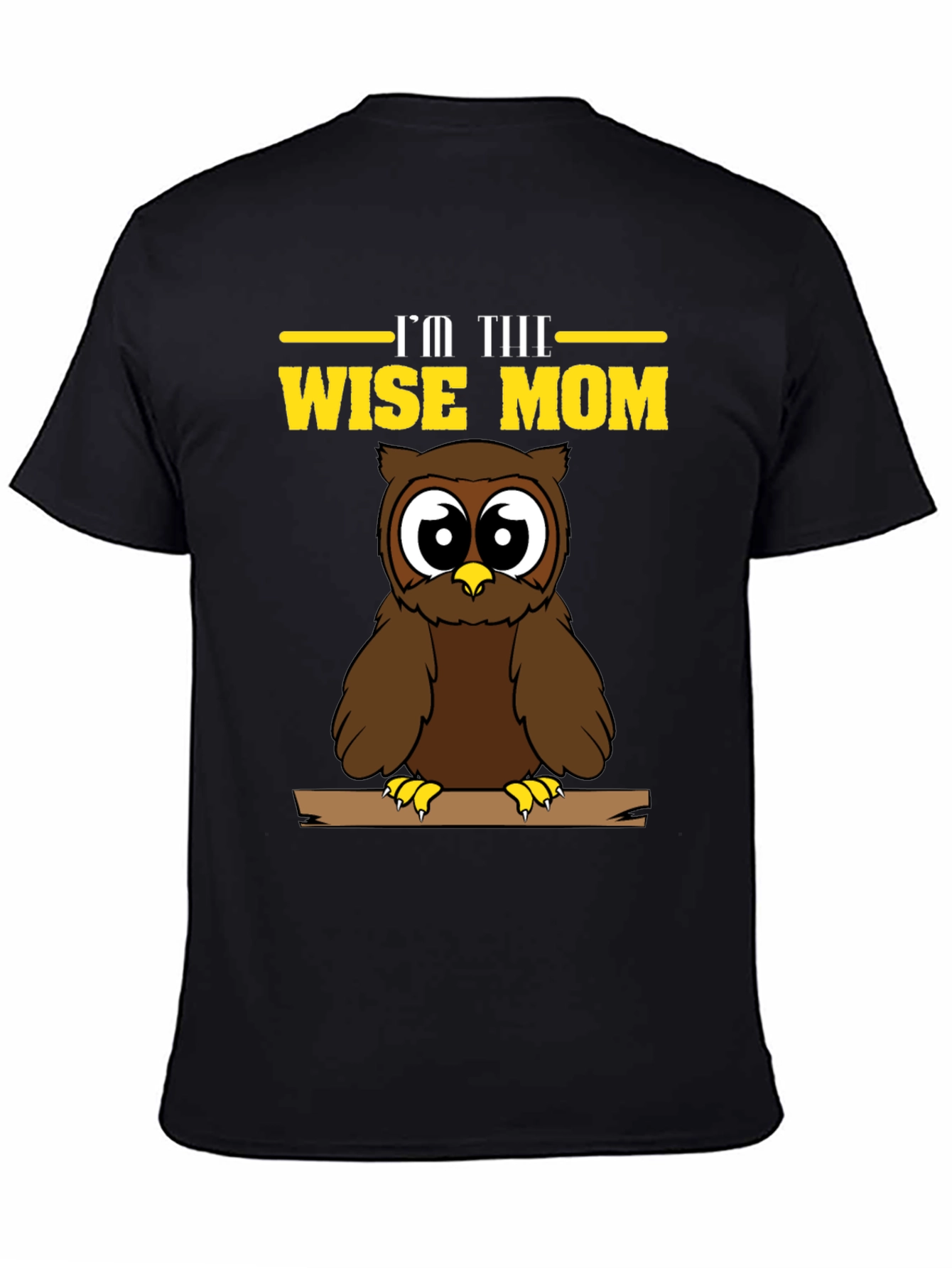 Wise Mom Owl Graphic T-Shirt
