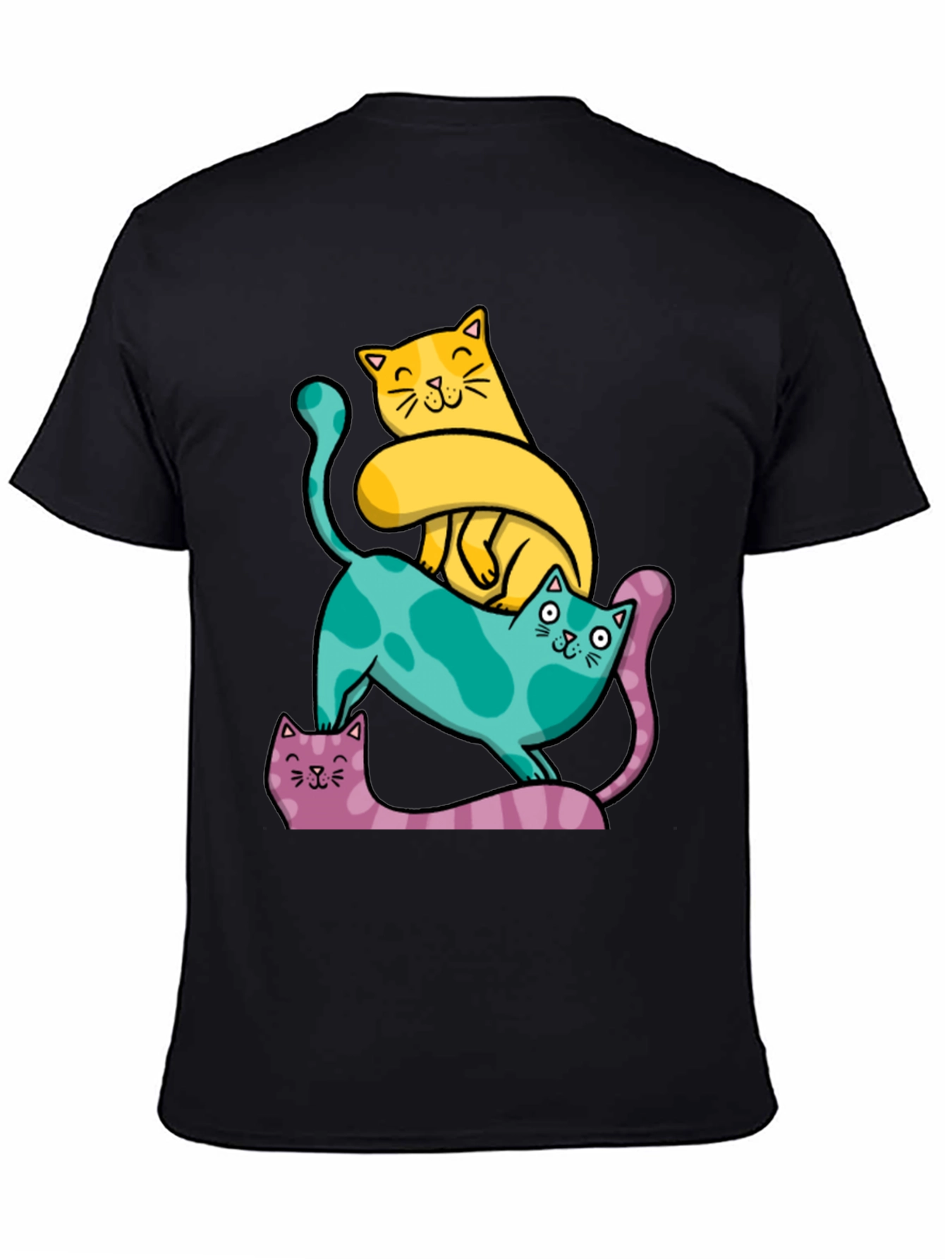 Cute Cats T-Shirt - Whimsical Design