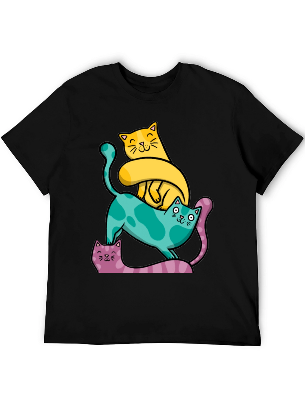 Cute Cats T-Shirt - Whimsical Design