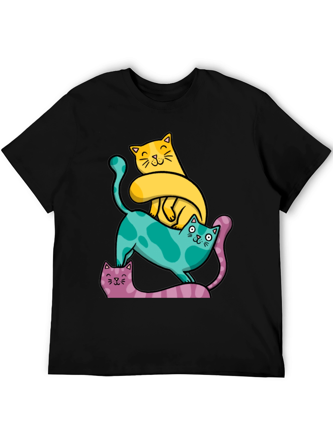 Cute Cats T-Shirt - Whimsical Design