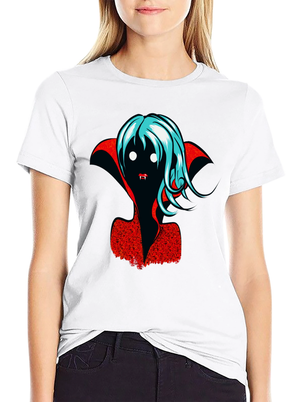 Vampire Graphic T-Shirt - Halloween Fashion