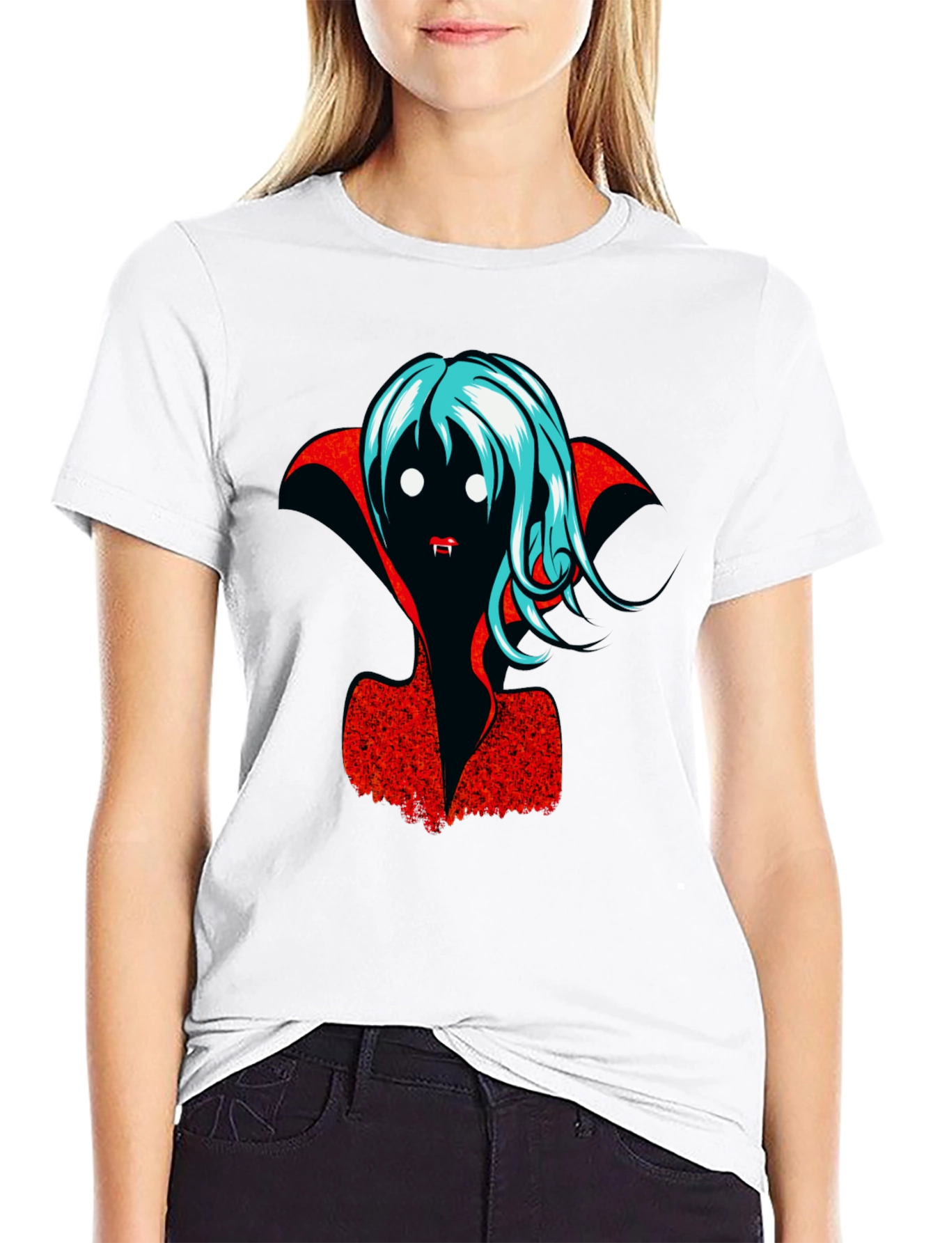 Vampire Graphic T-Shirt - Halloween Fashion