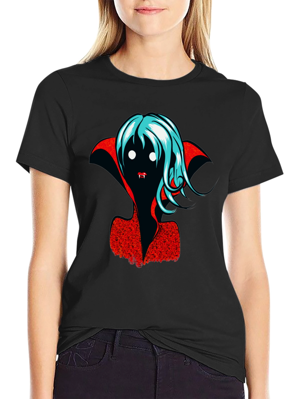 Vampire Graphic T-Shirt - Halloween Fashion