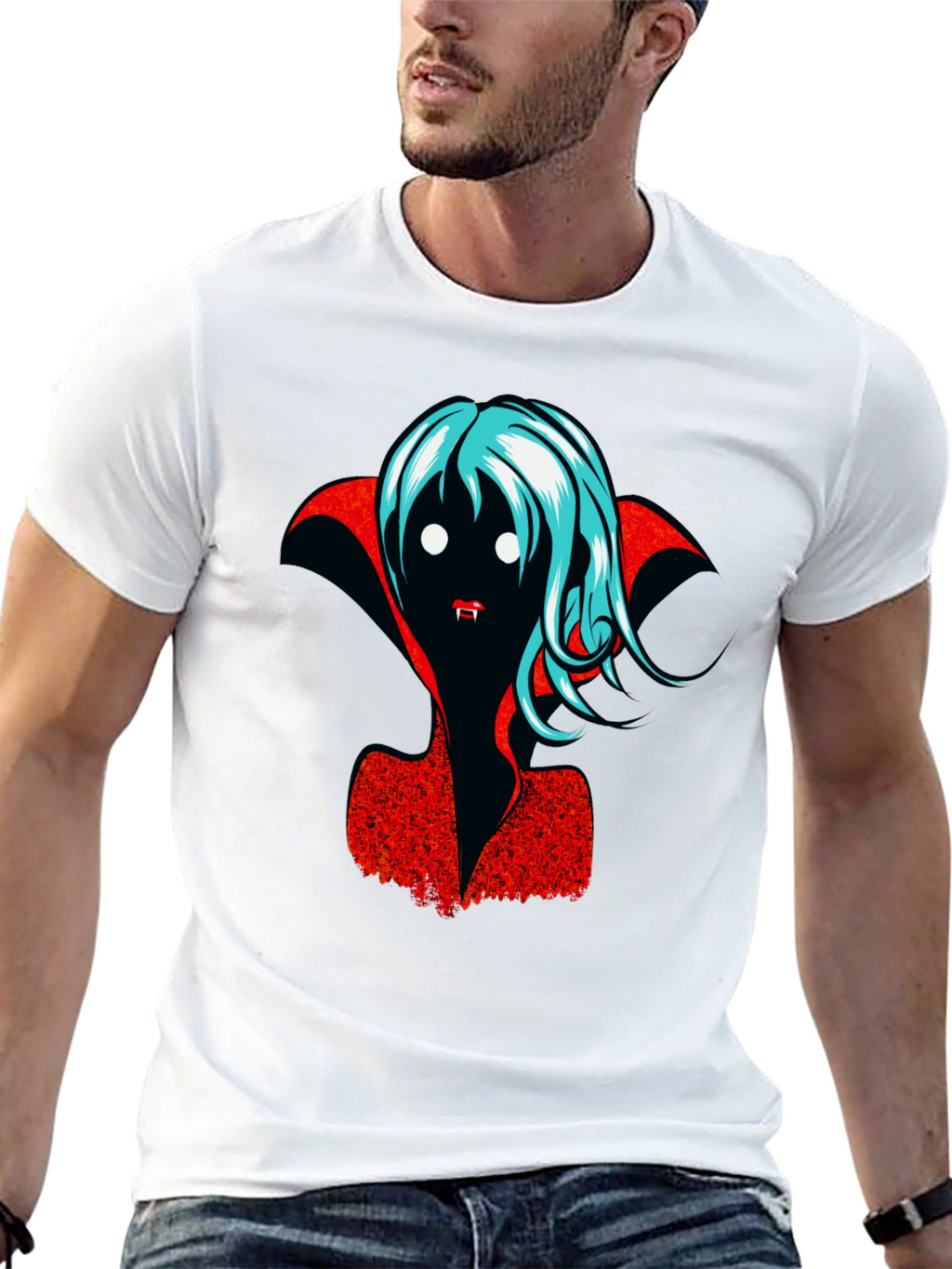 Vampire Graphic T-Shirt - Halloween Fashion