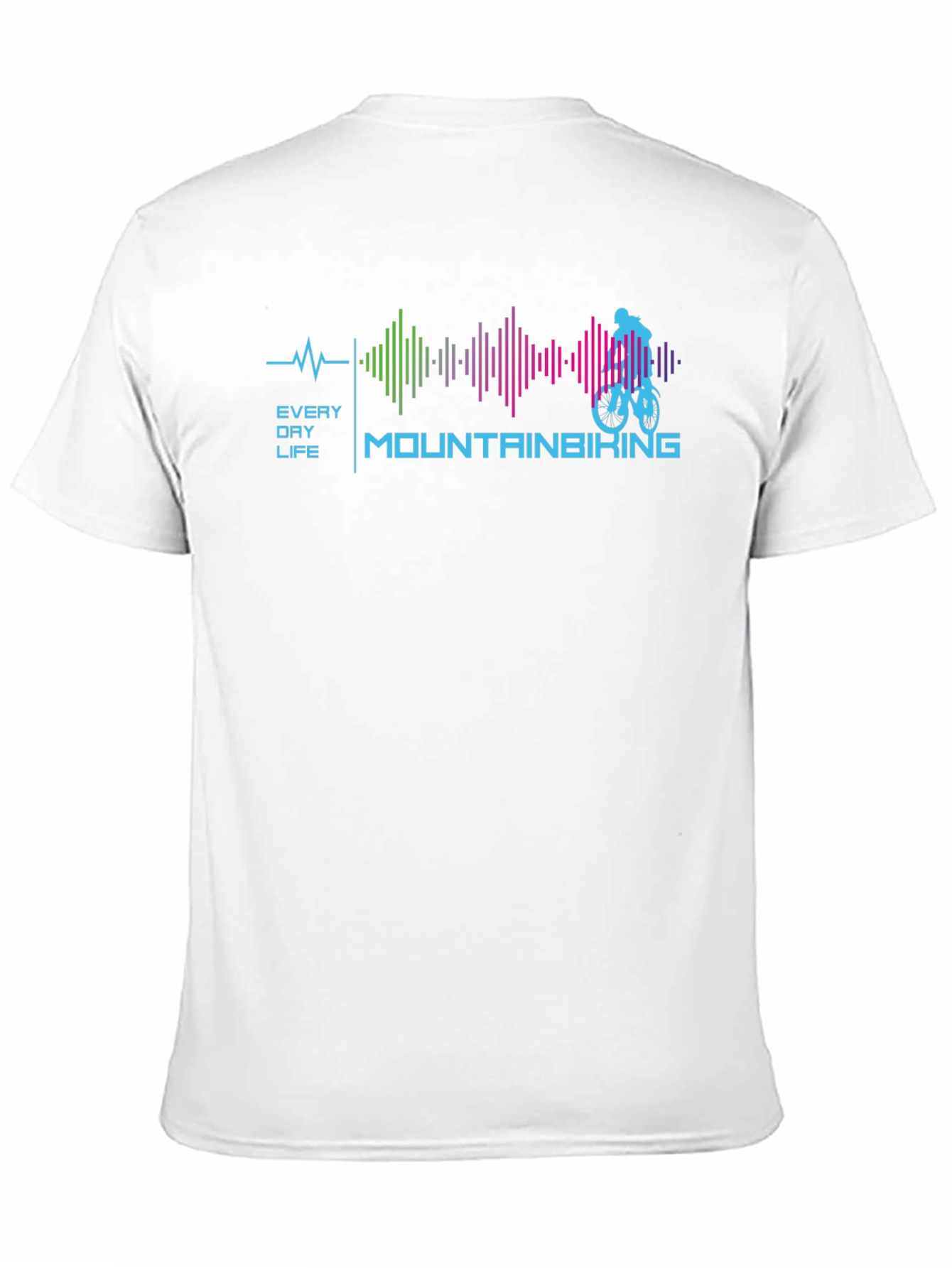 Mountain Biking Heartbeat Graphic T-Shirt