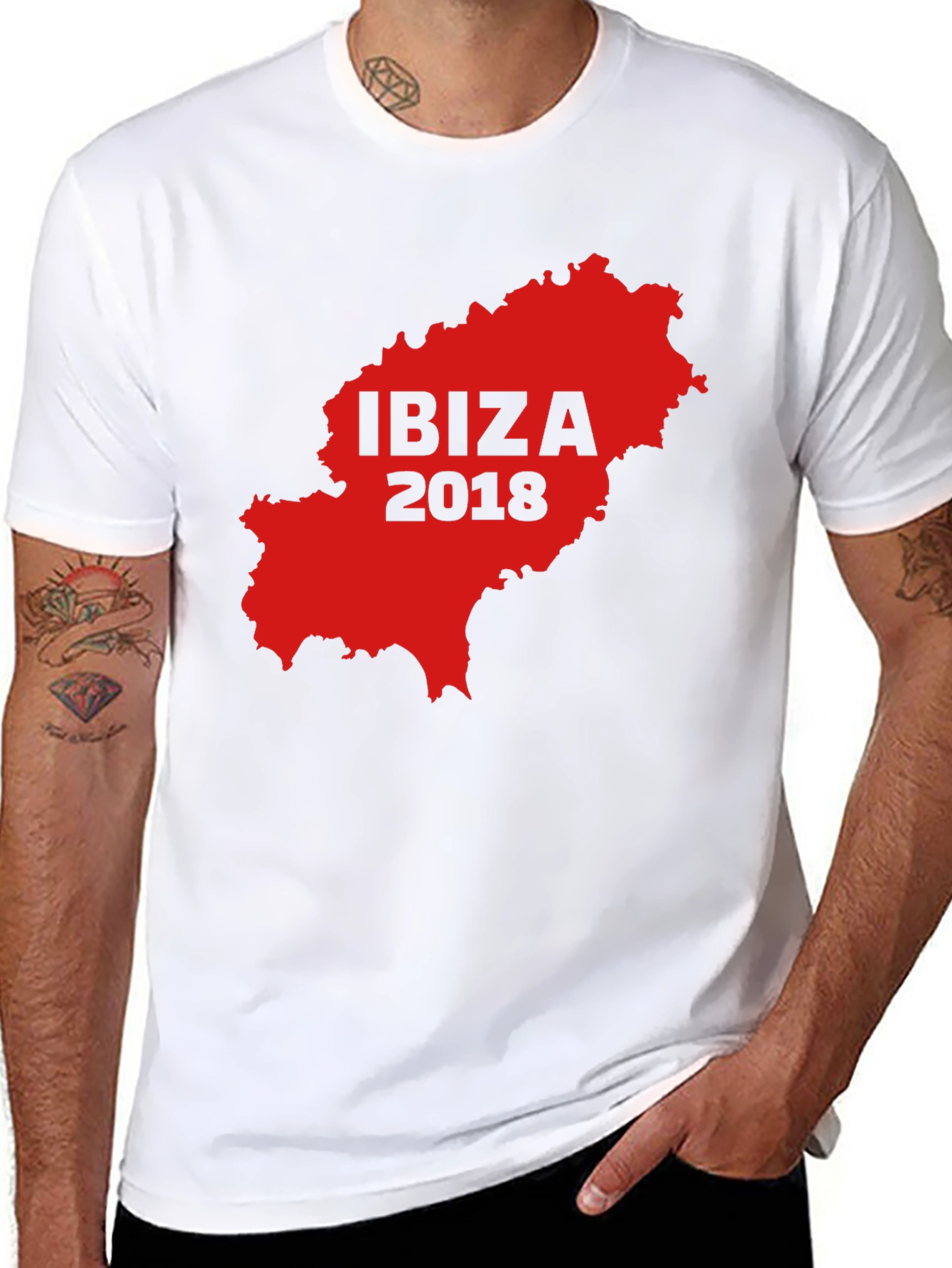 Ibiza 2018 Graphic Tee - Black T-Shirt