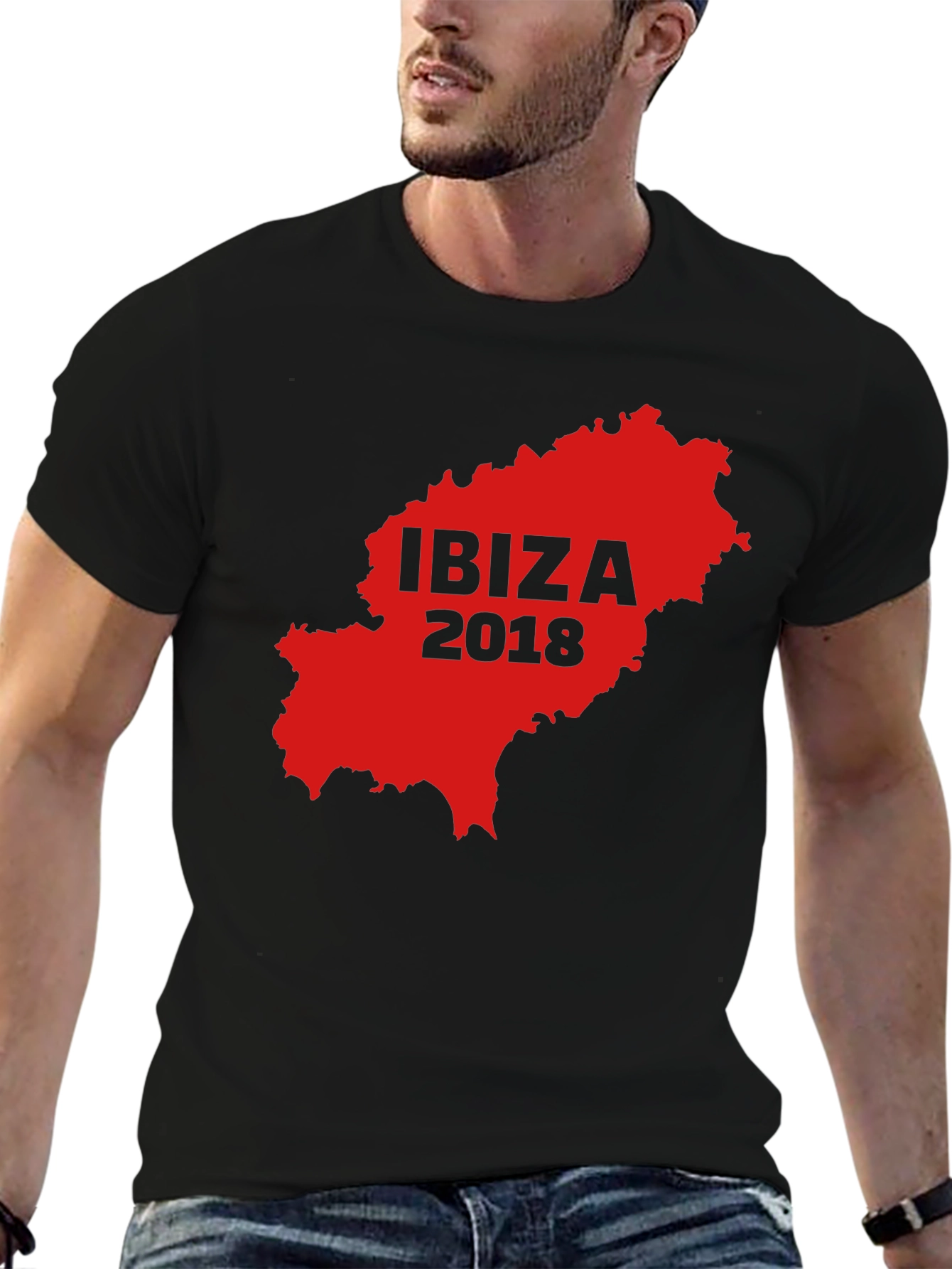 Ibiza 2018 Graphic Tee - Black T-Shirt