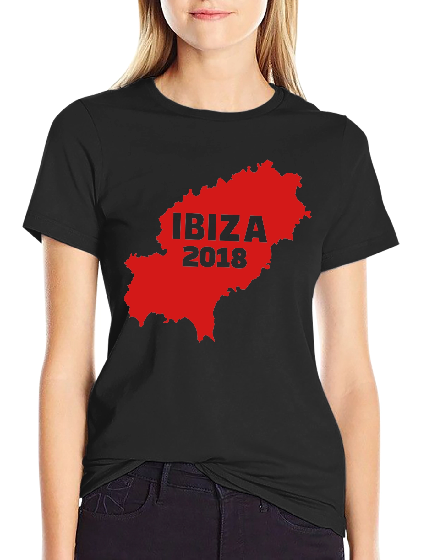 Ibiza 2018 Graphic Tee - Black T-Shirt