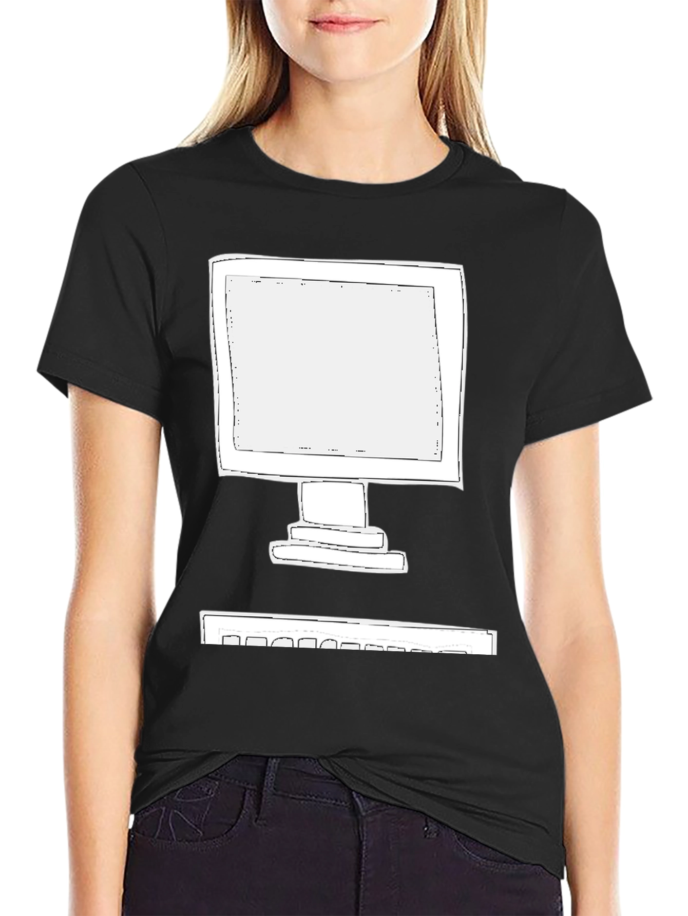Retro Computer T-Shirt - Black Graphic Tee