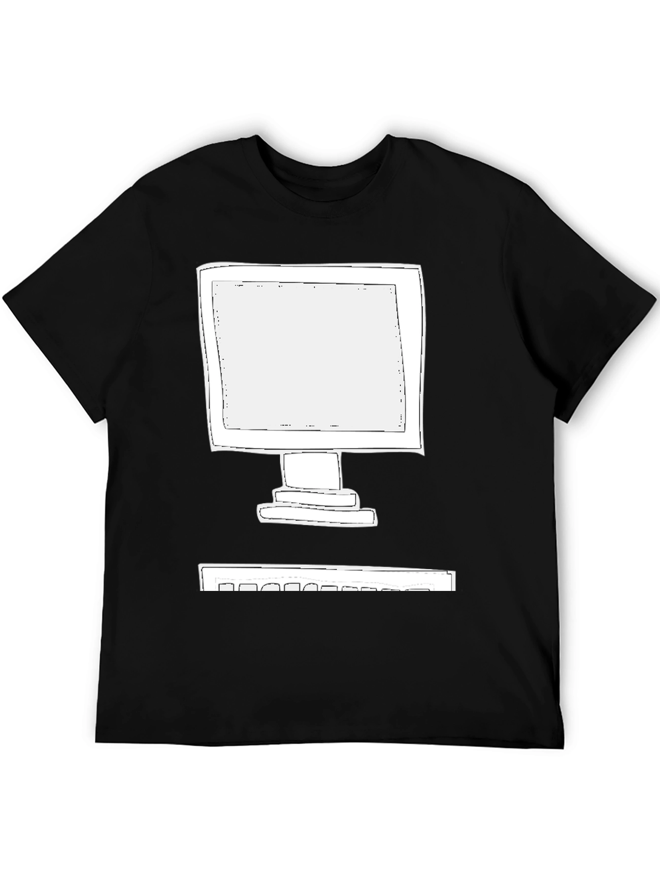 Retro Computer T-Shirt - Black Graphic Tee