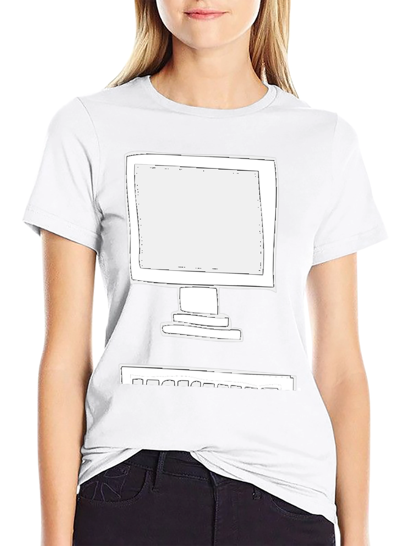 Retro Computer T-Shirt - Black Graphic Tee