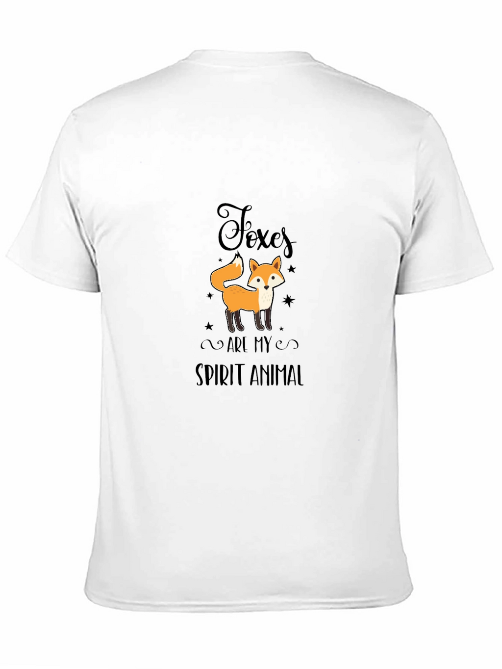 Foxes Are My Spirit Animal Black T-Shirt