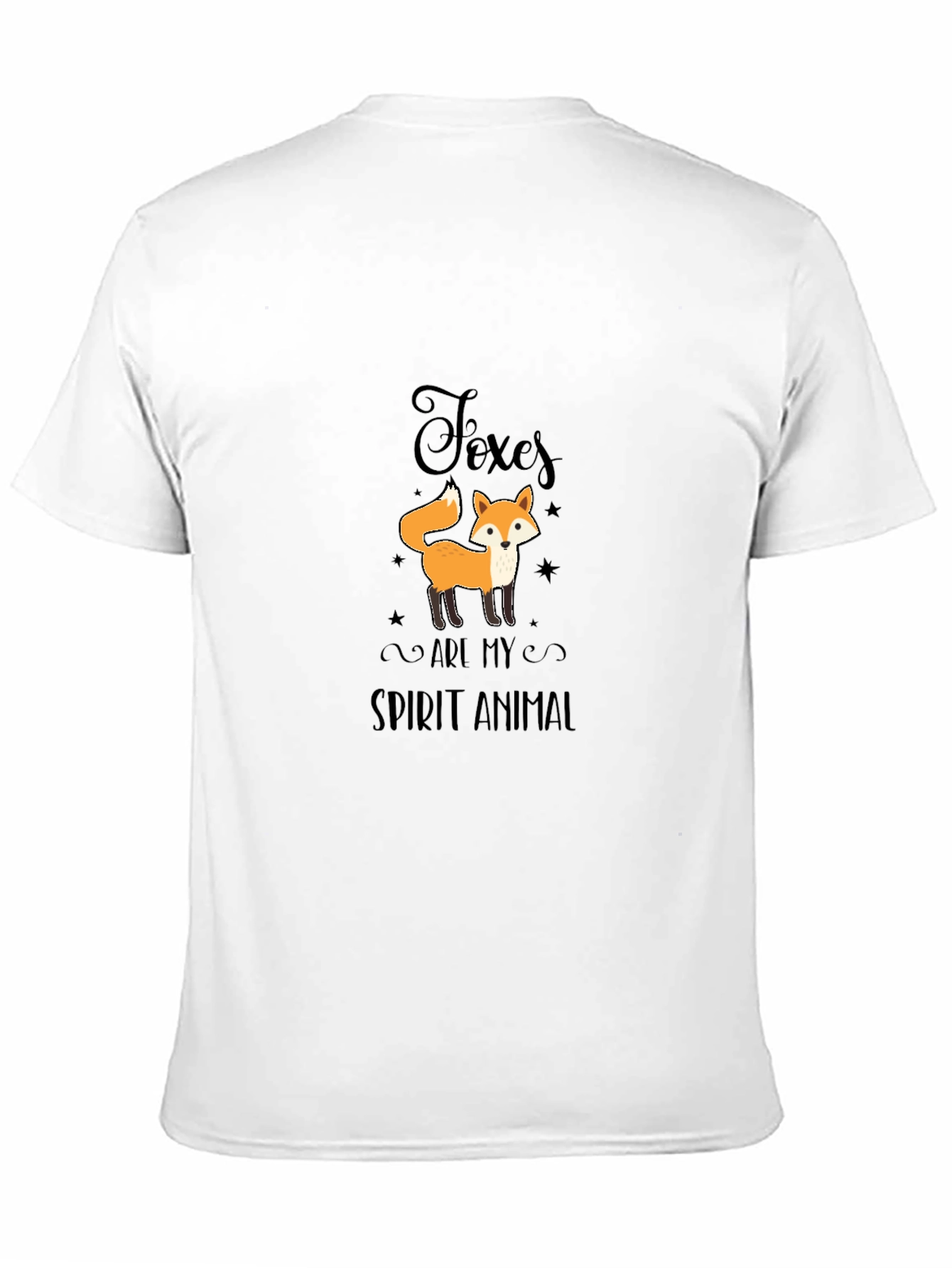 Foxes Are My Spirit Animal Black T-Shirt