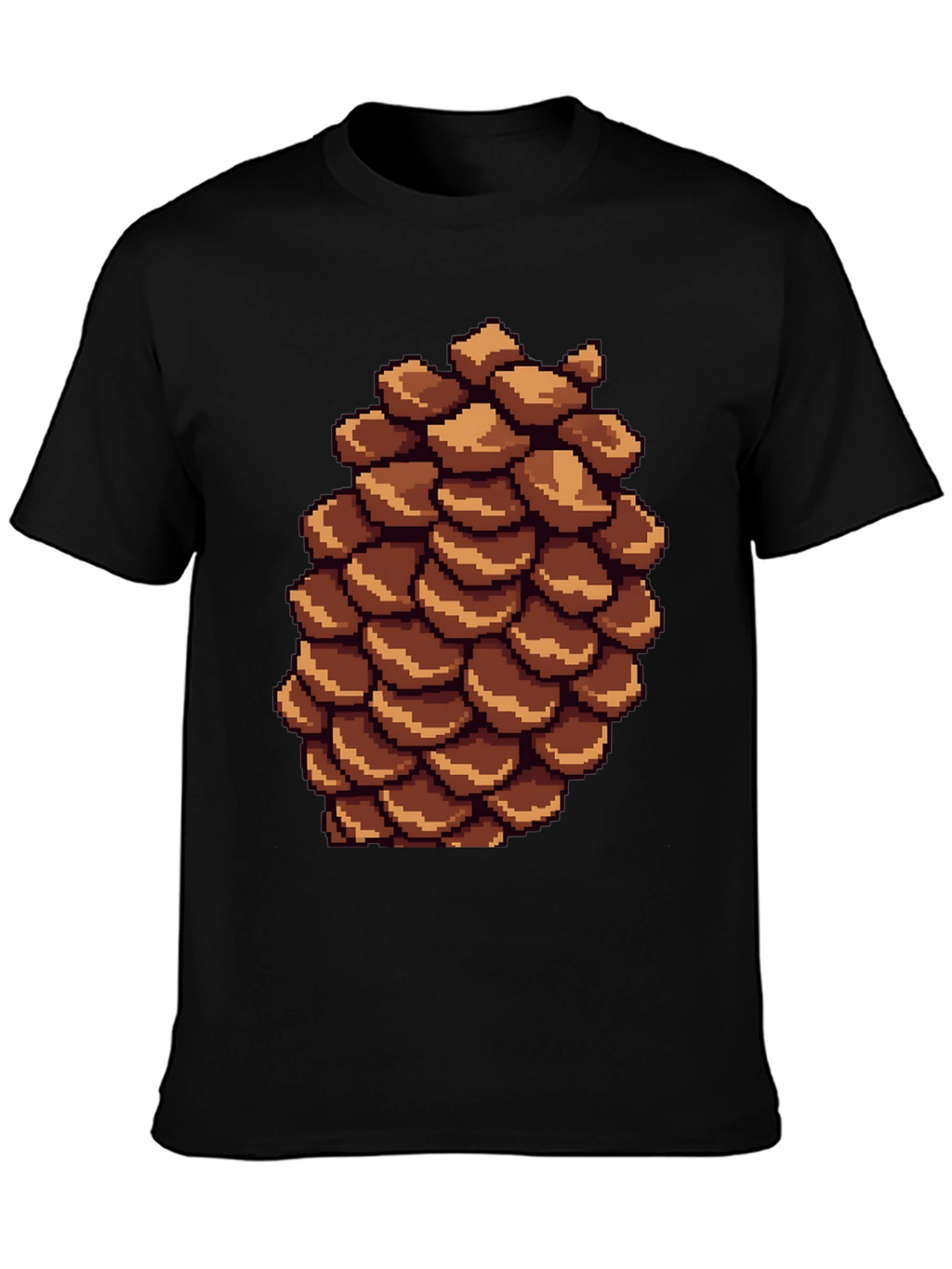 Pixel Pinecone T-Shirt - Nature Inspired Retro Style