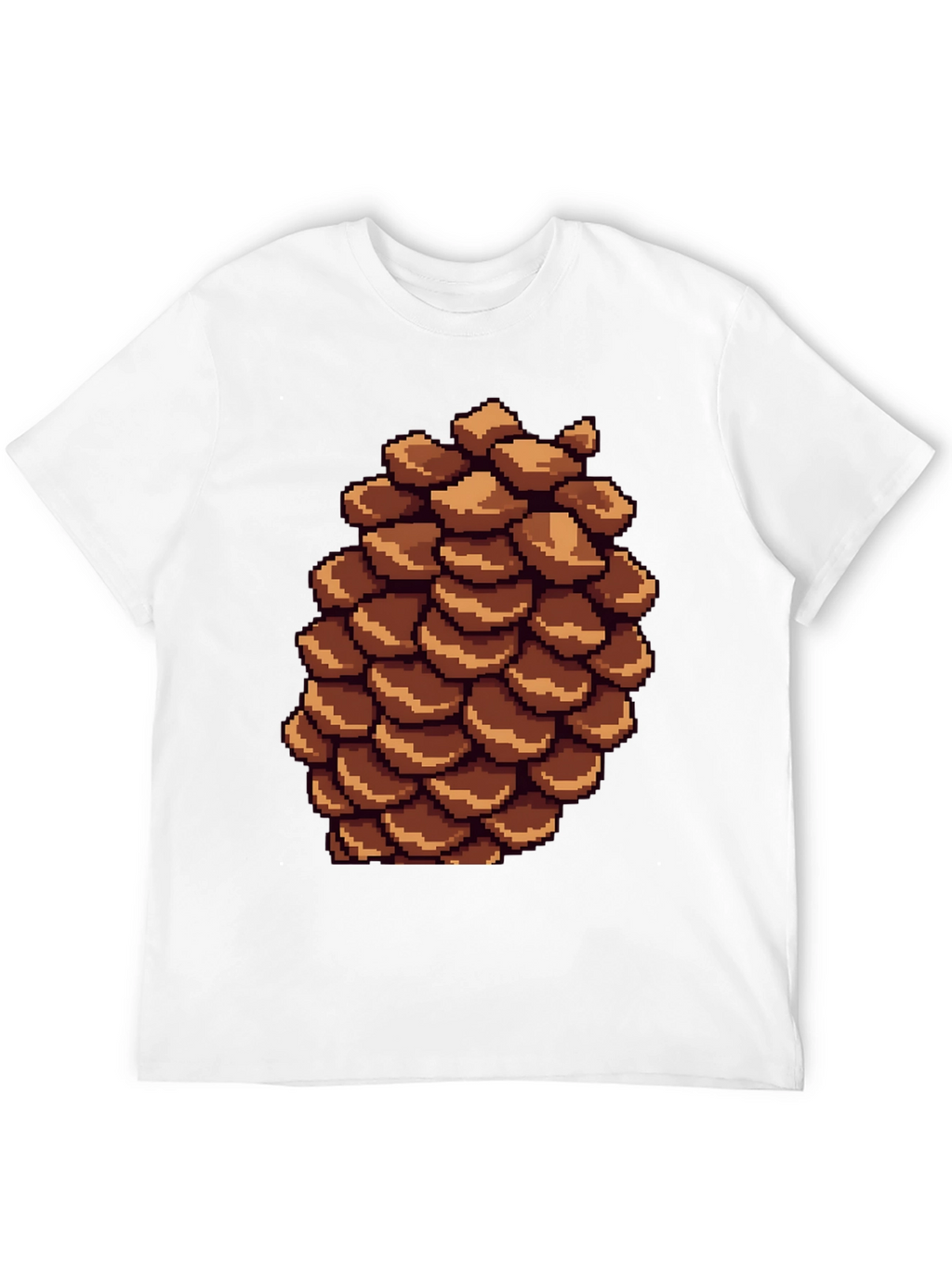 Pixel Pinecone T-Shirt - Nature Inspired Retro Style