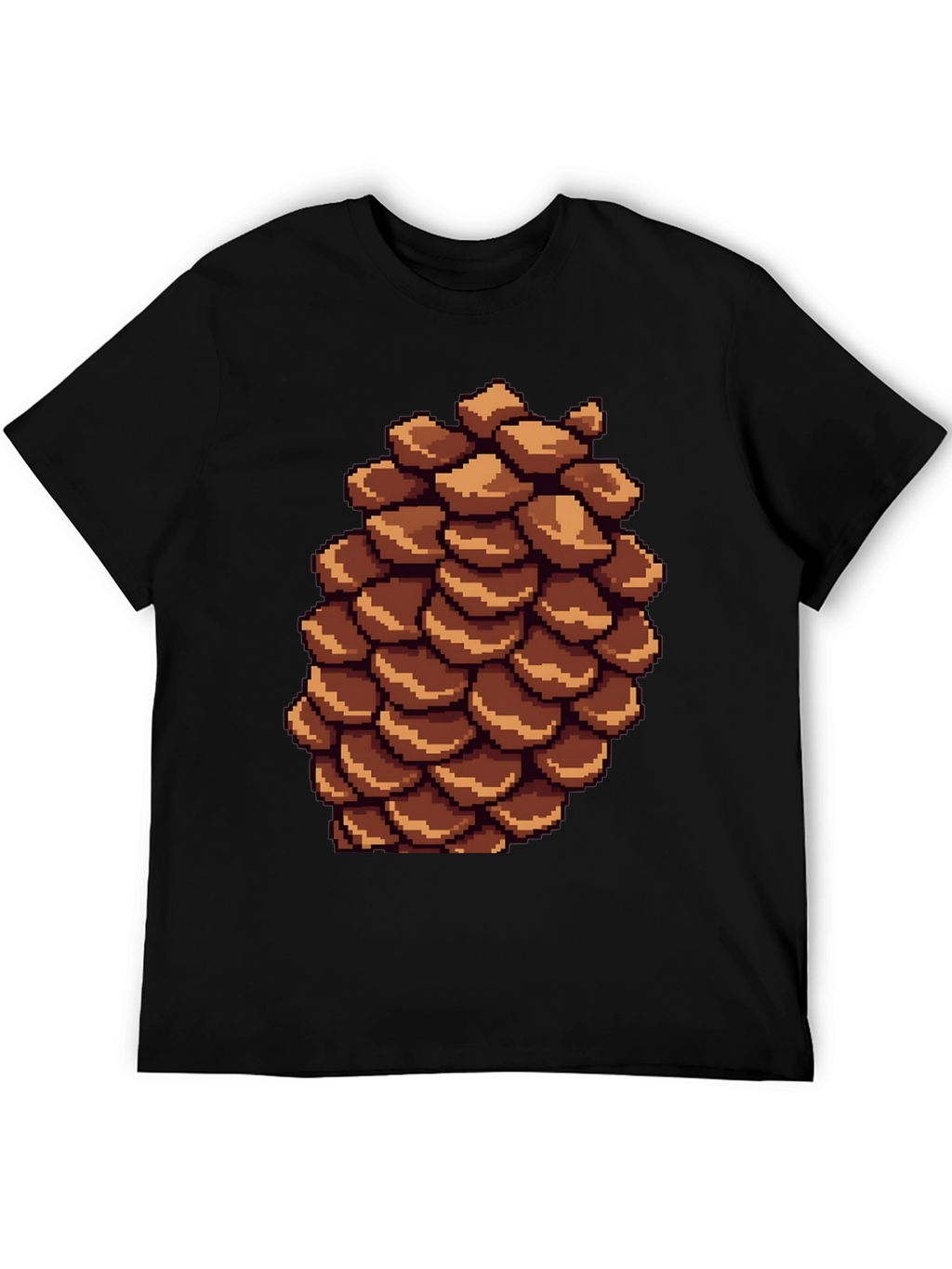 Pixel Pinecone T-Shirt - Nature Inspired Retro Style