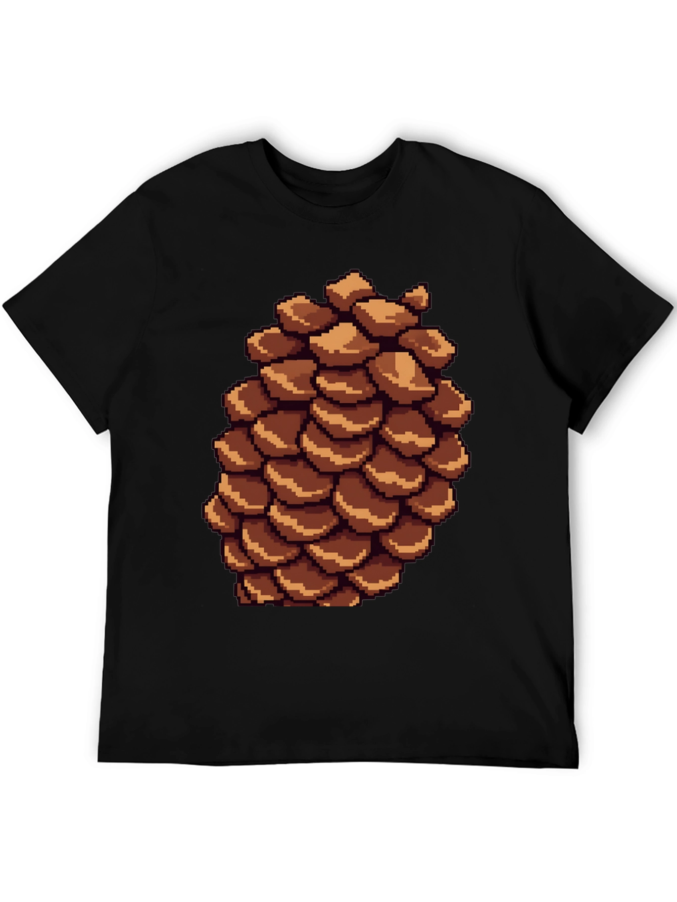 Pixel Pinecone T-Shirt - Nature Inspired Retro Style
