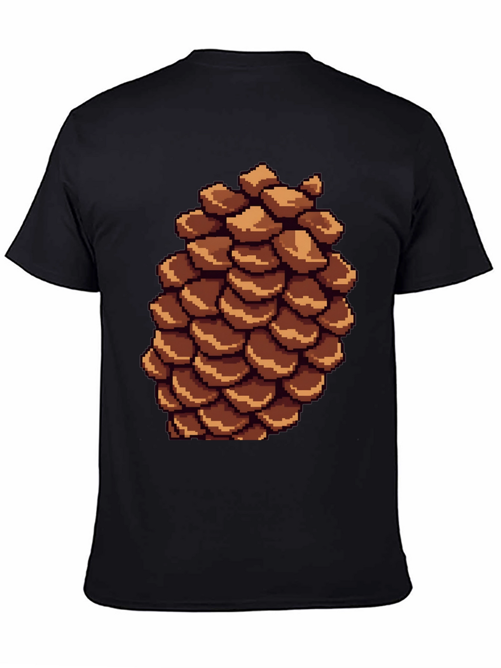 Pixel Pinecone T-Shirt - Nature Inspired Retro Style