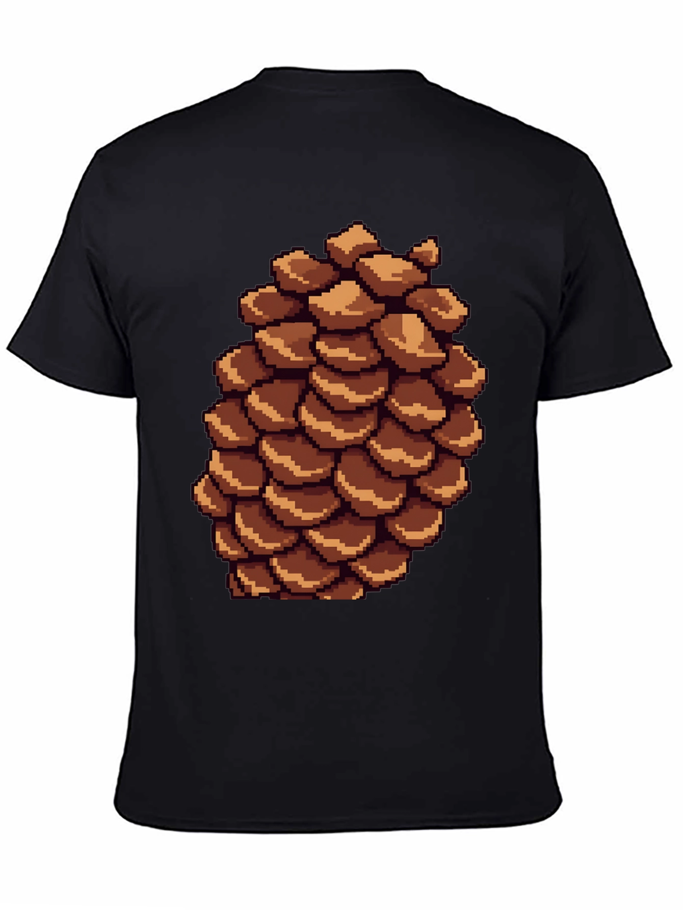 Pixel Pinecone T-Shirt - Nature Inspired Retro Style