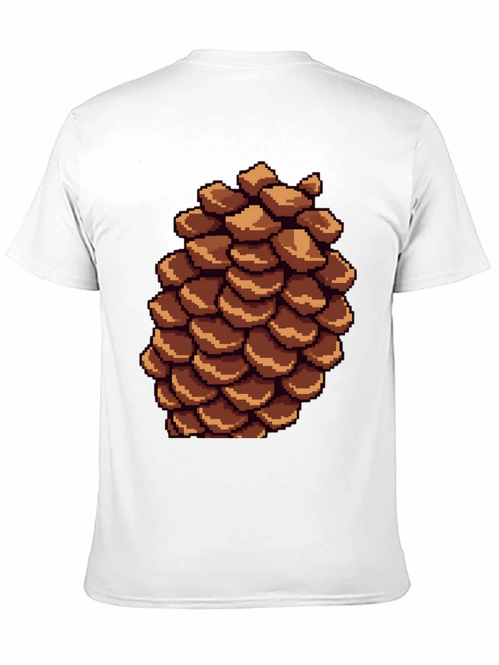 Pixel Pinecone T-Shirt - Nature Inspired Retro Style