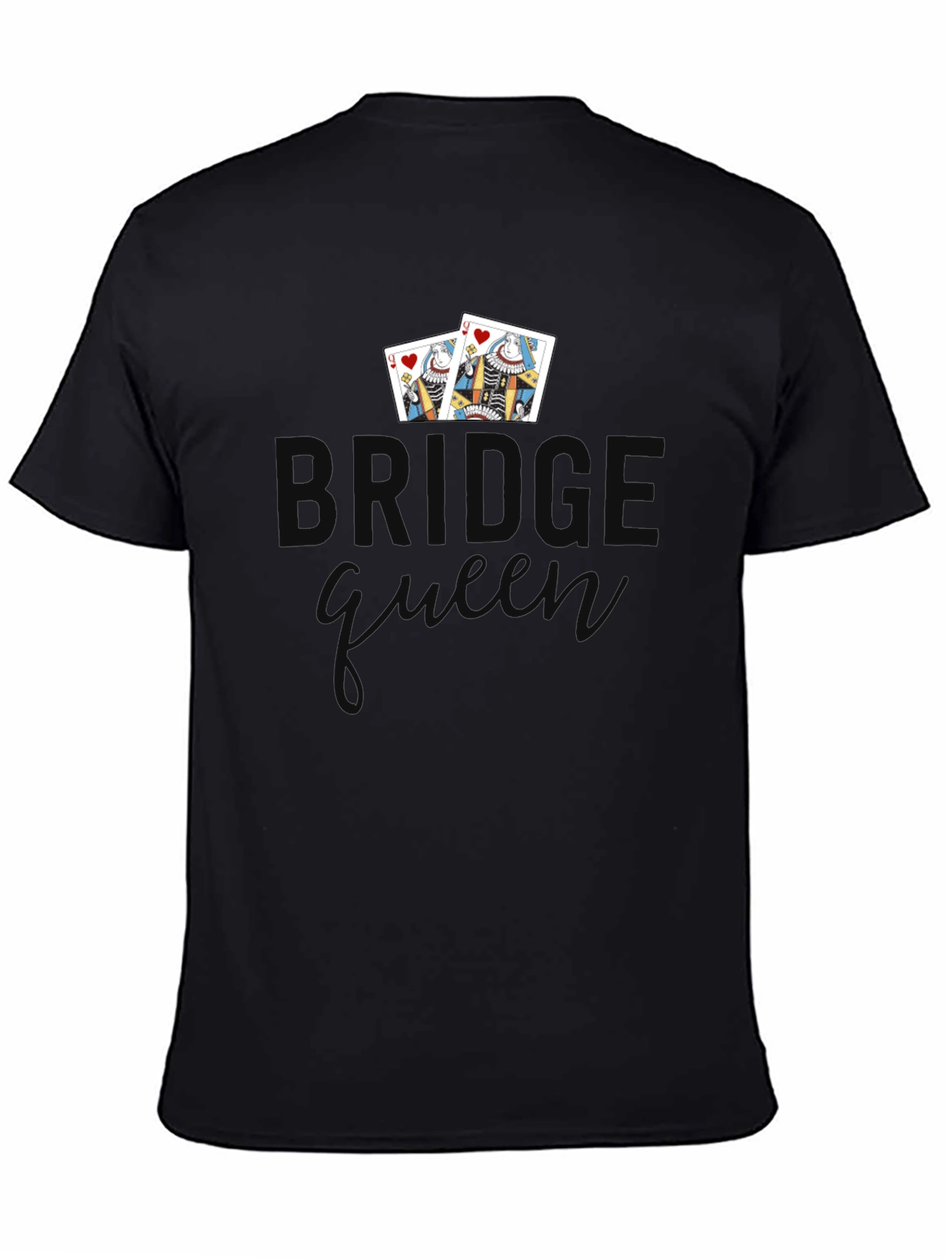 Bridge Queen T-Shirt - Playing Card Design