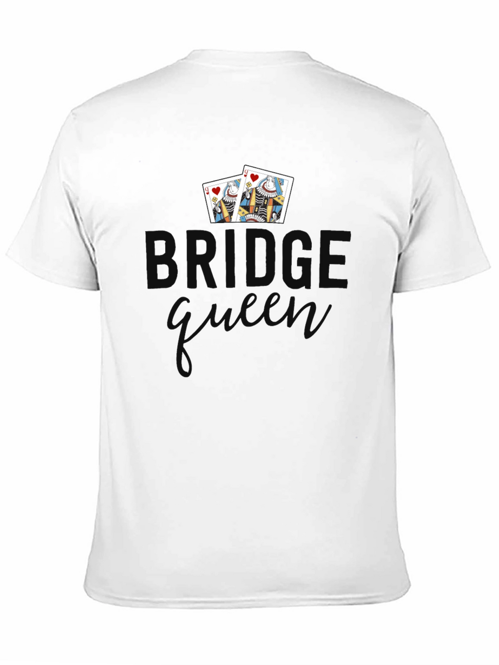 Bridge Queen T-Shirt - Playing Card Design