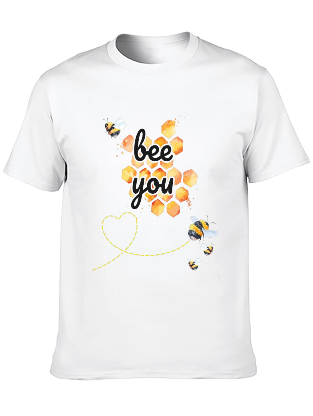 Bee You Honeycomb Graphic Tee - Unisex Fit