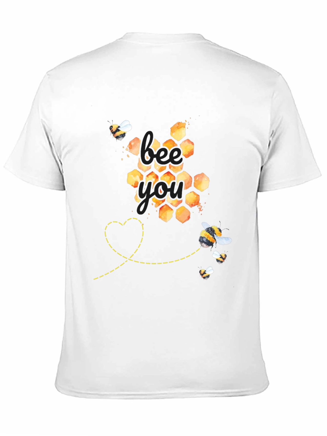 Bee You Honeycomb Graphic Tee - Unisex Fit