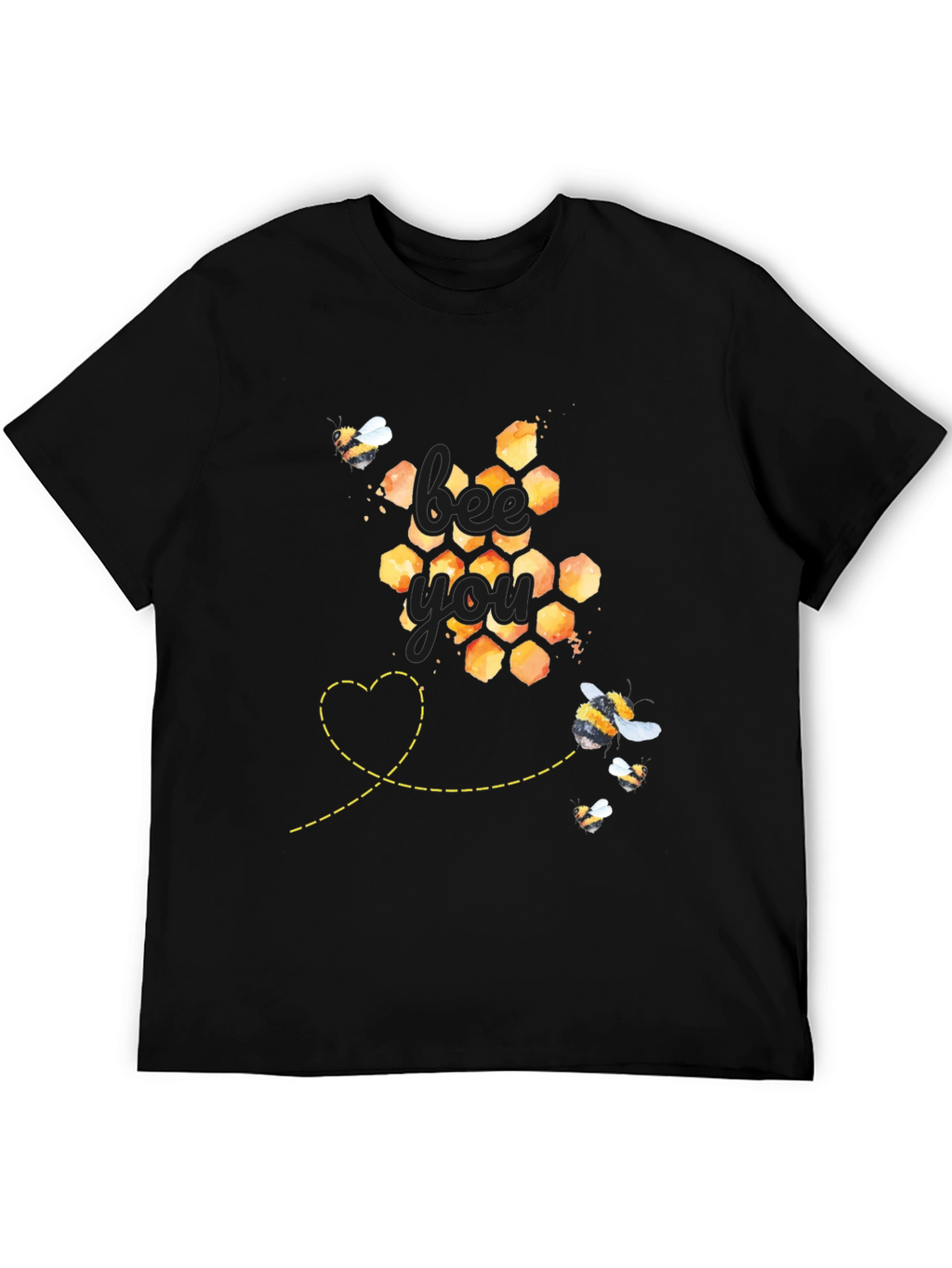 Bee You Honeycomb Graphic Tee - Unisex Fit