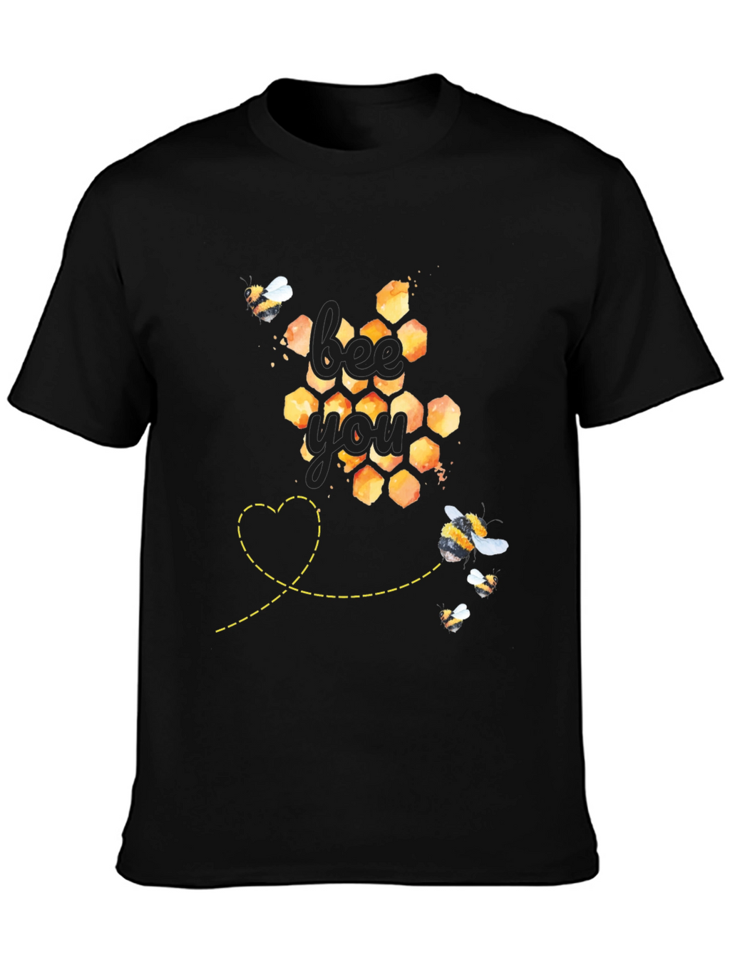 Bee You Honeycomb Graphic Tee - Unisex Fit