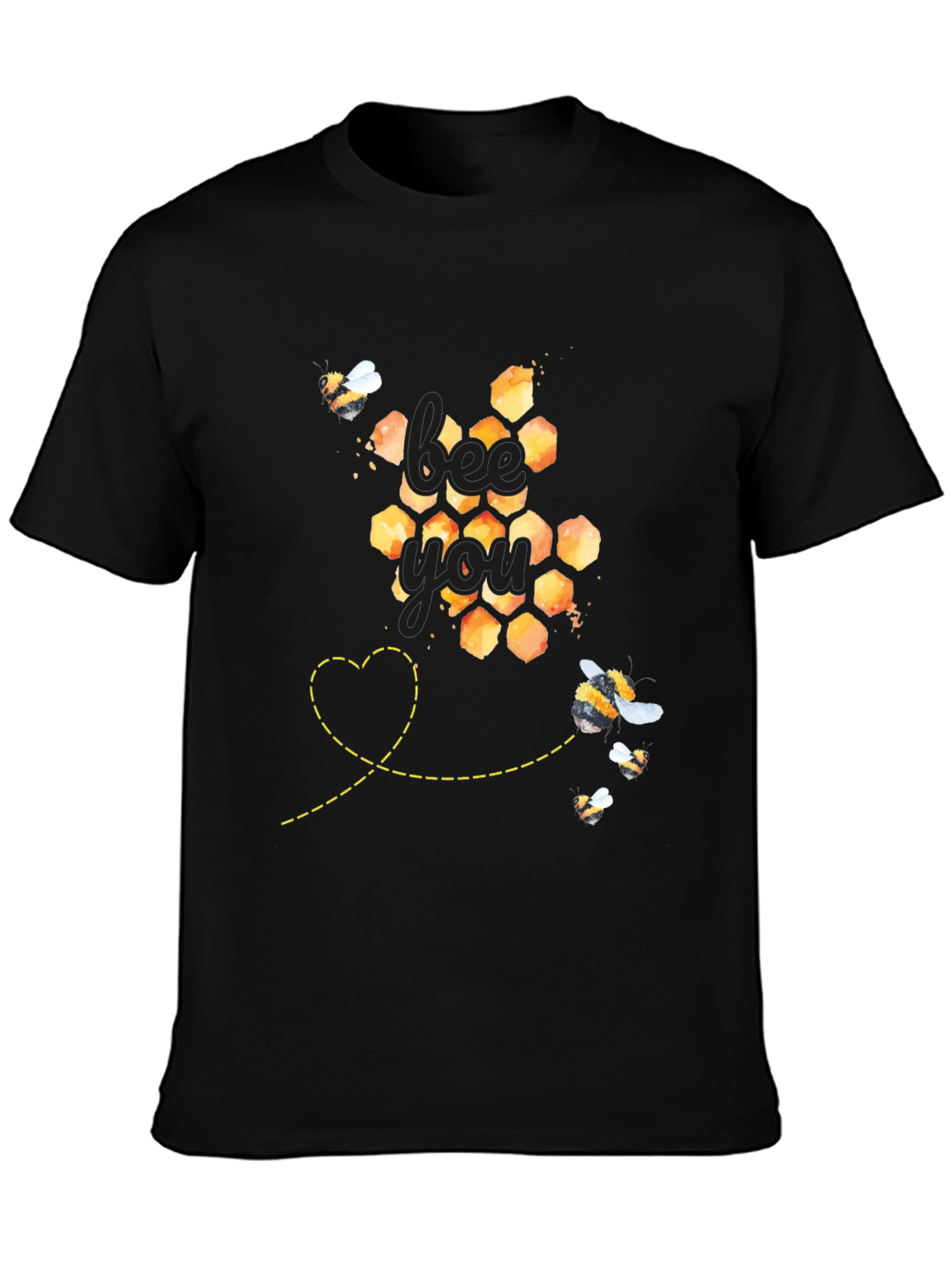 Bee You Honeycomb Graphic Tee - Unisex Fit