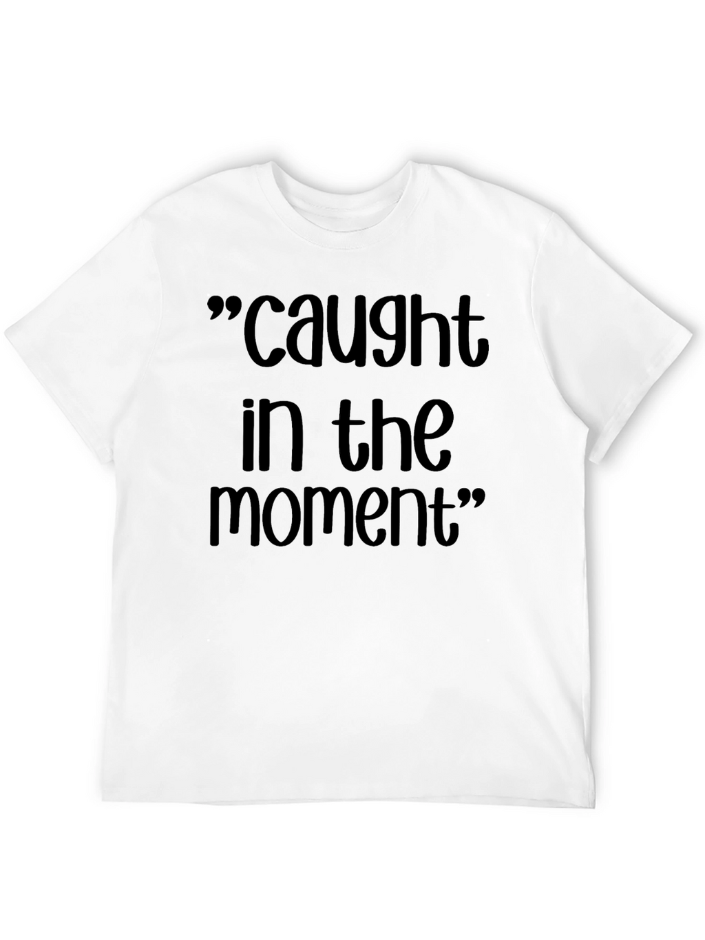 Caught in the Moment Black Graphic T-Shirt
