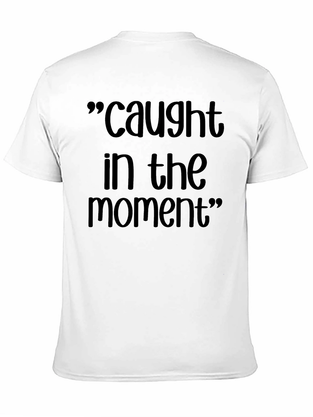 Caught in the Moment Black Graphic T-Shirt