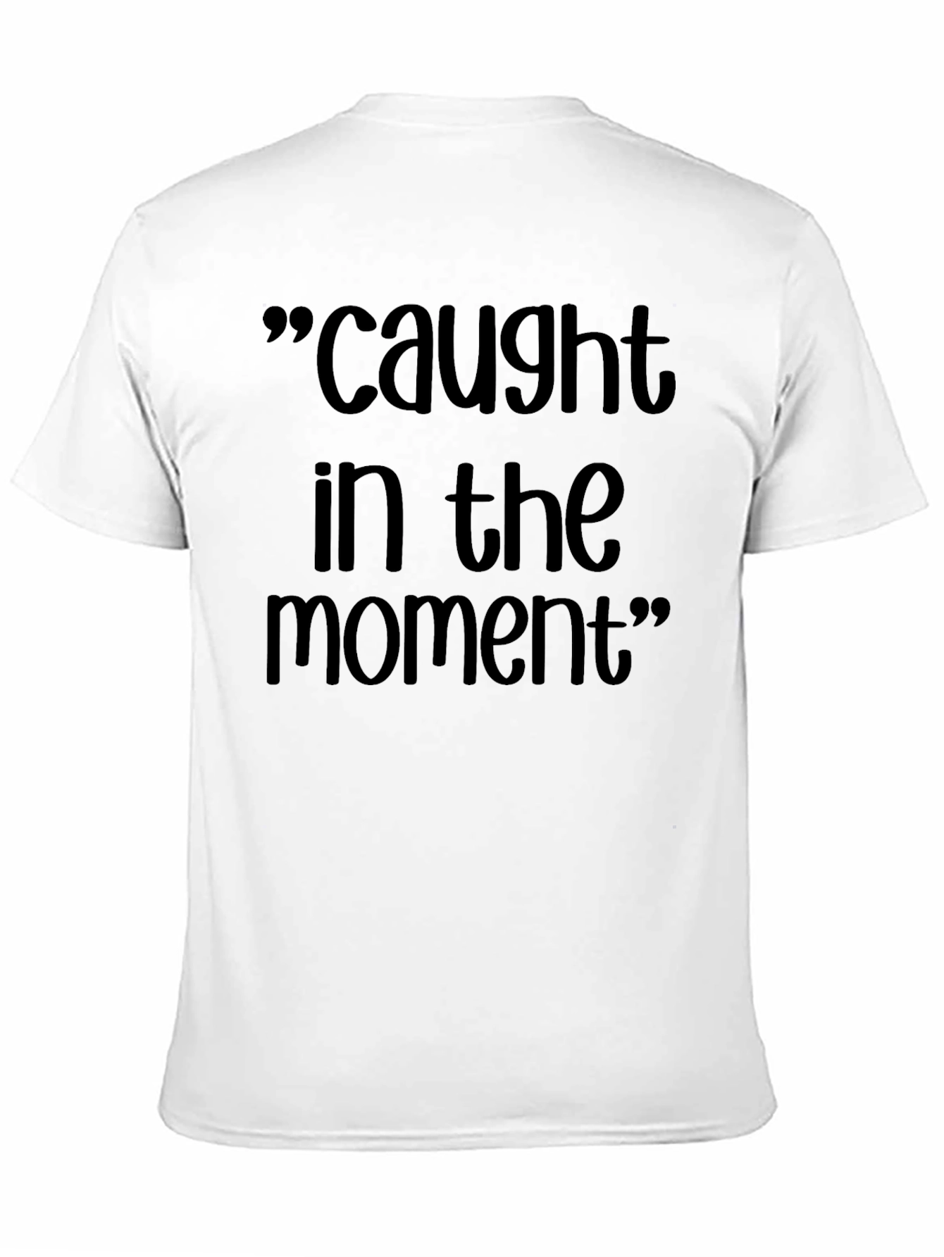 Caught in the Moment Black Graphic T-Shirt