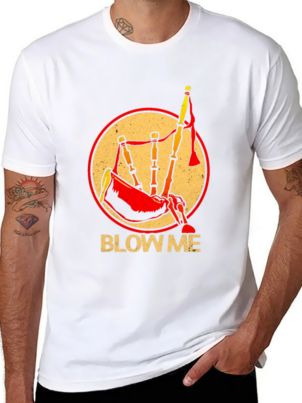Blow Me Bagpipe T-Shirt - Funny Music Tee