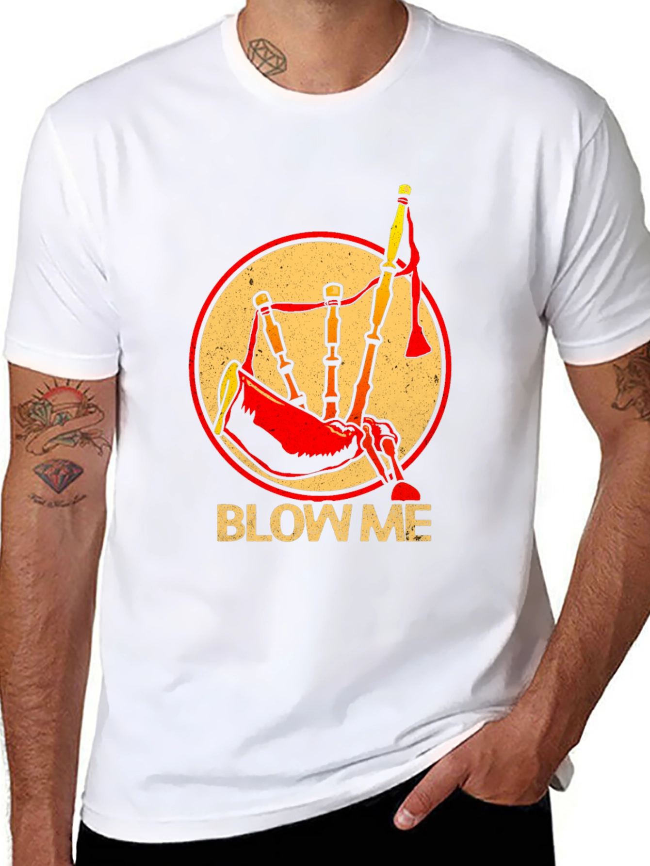 Blow Me Bagpipe T-Shirt - Funny Music Tee