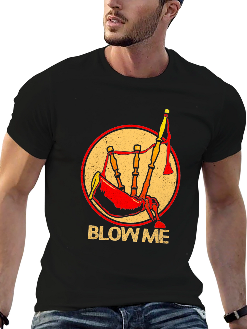 Blow Me Bagpipe T-Shirt - Funny Music Tee