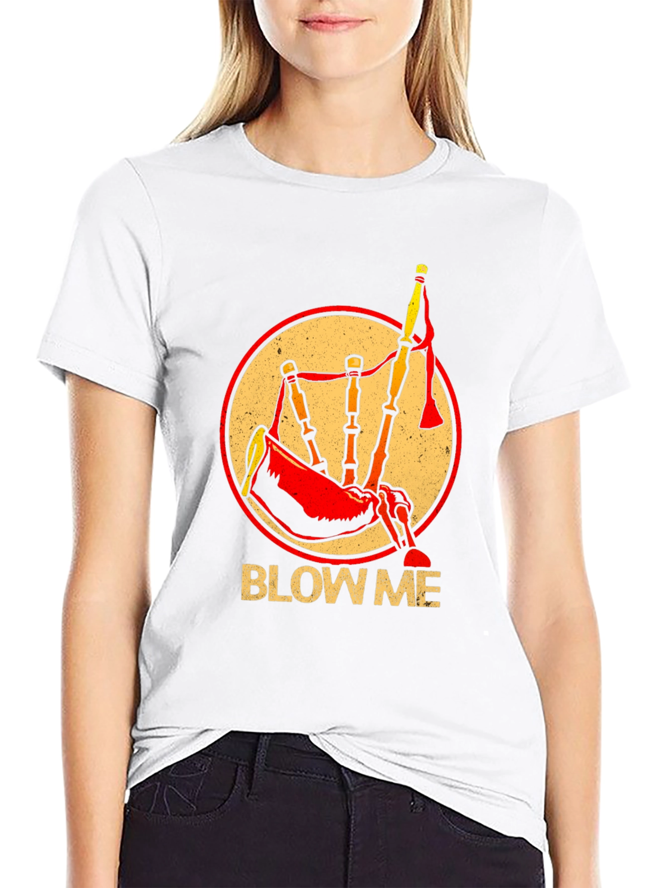 Blow Me Bagpipe T-Shirt - Funny Music Tee